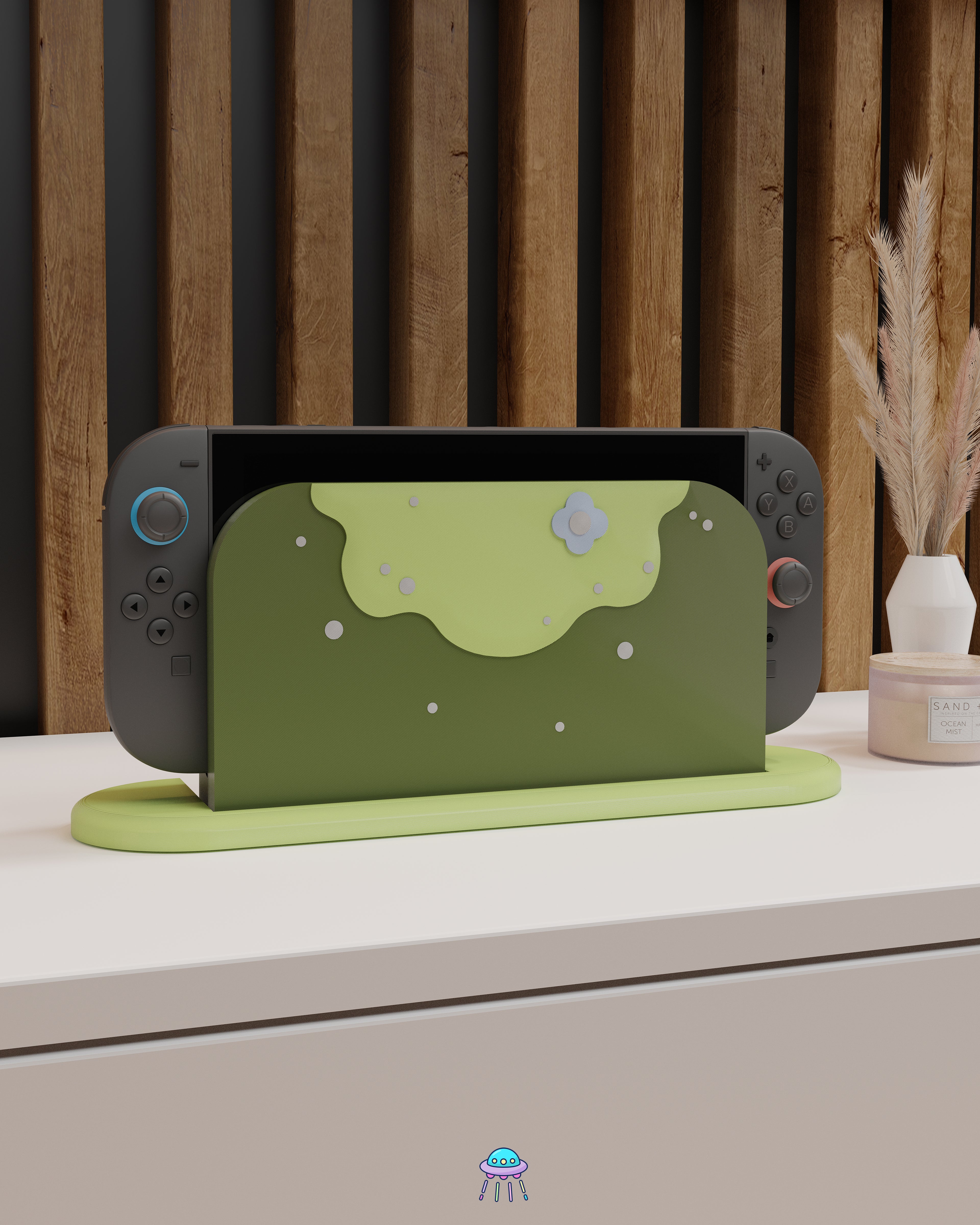Mossy Boi Dock Cover for Nintendo Switch 2 – Original Faceplate Design