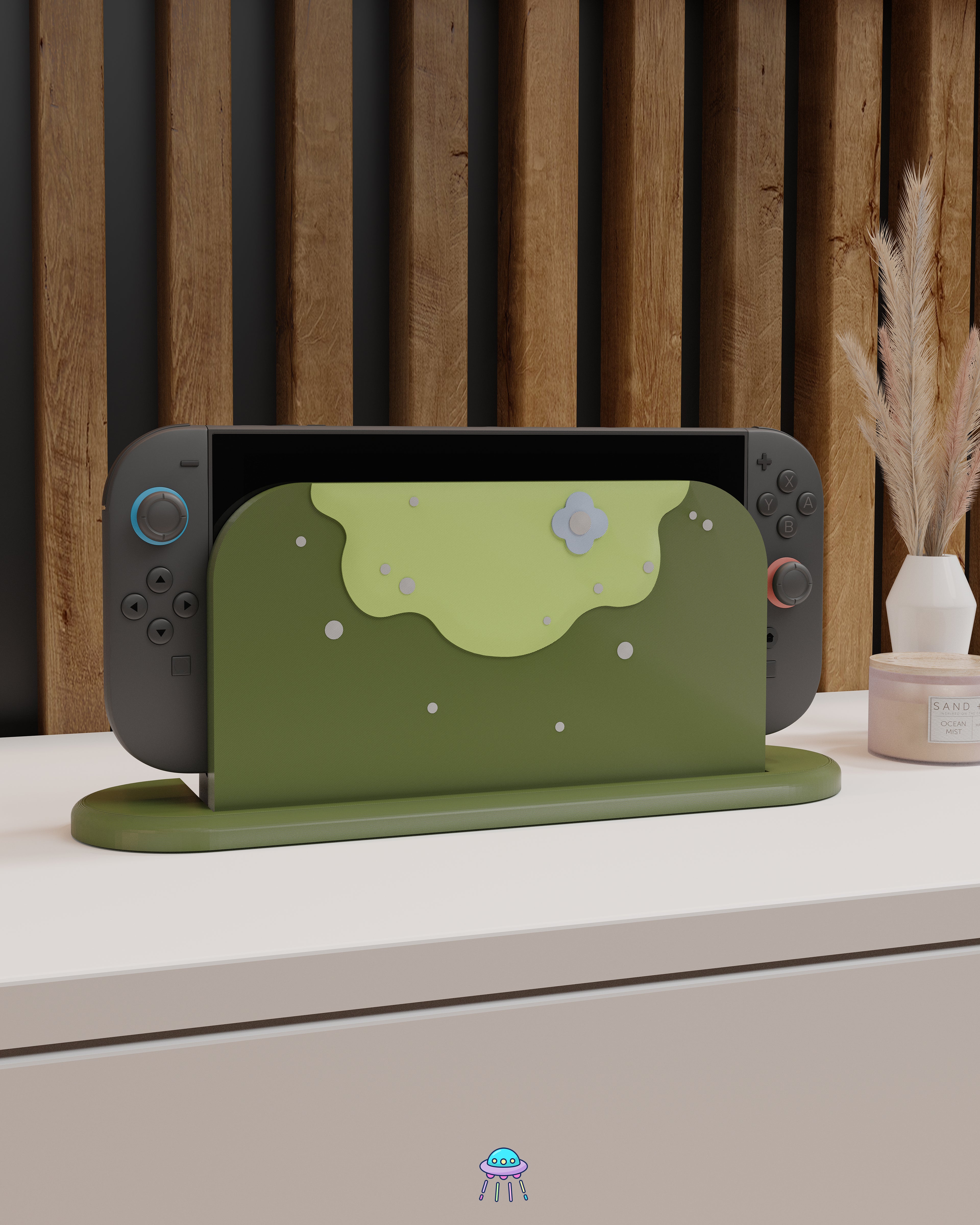 Mossy Boi Dock Cover for Nintendo Switch 2 – Original Faceplate Design