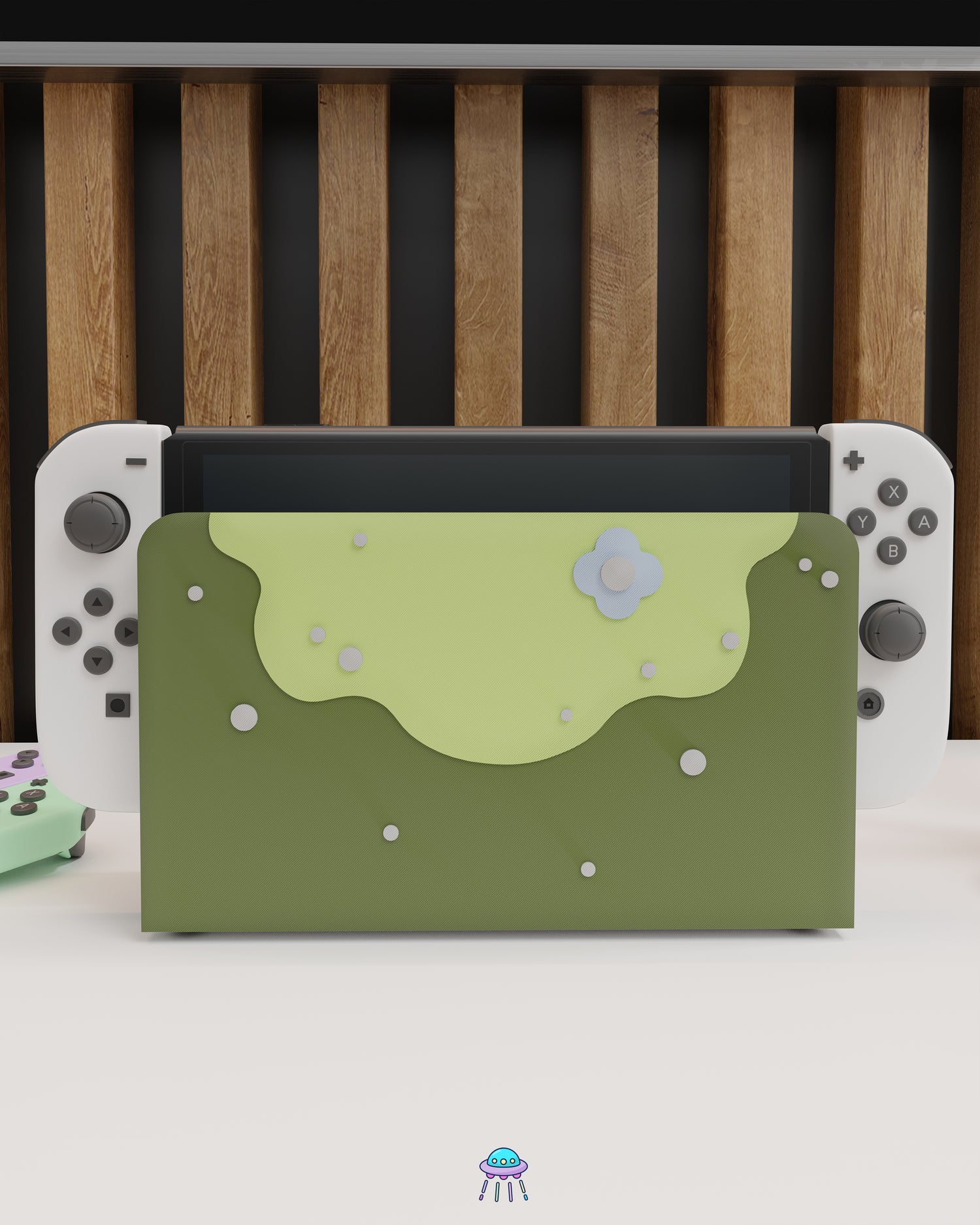 Mossy Boi Dock Cover for Nintendo Switch – Original Faceplate Design