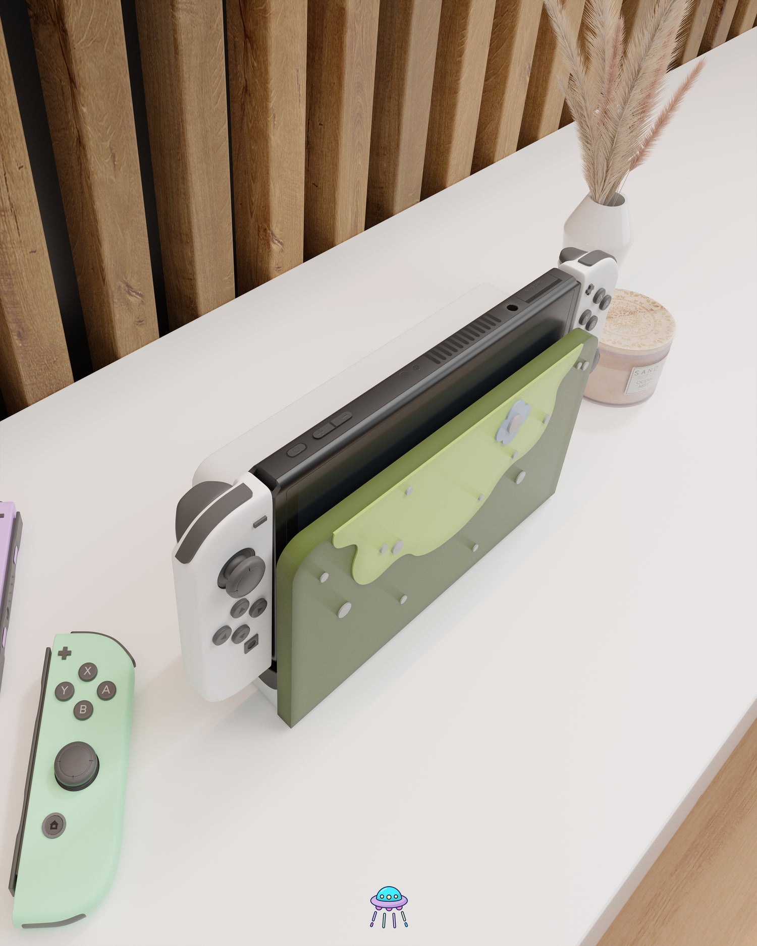 Mossy Boi Dock Cover for Nintendo Switch – Original Faceplate Design