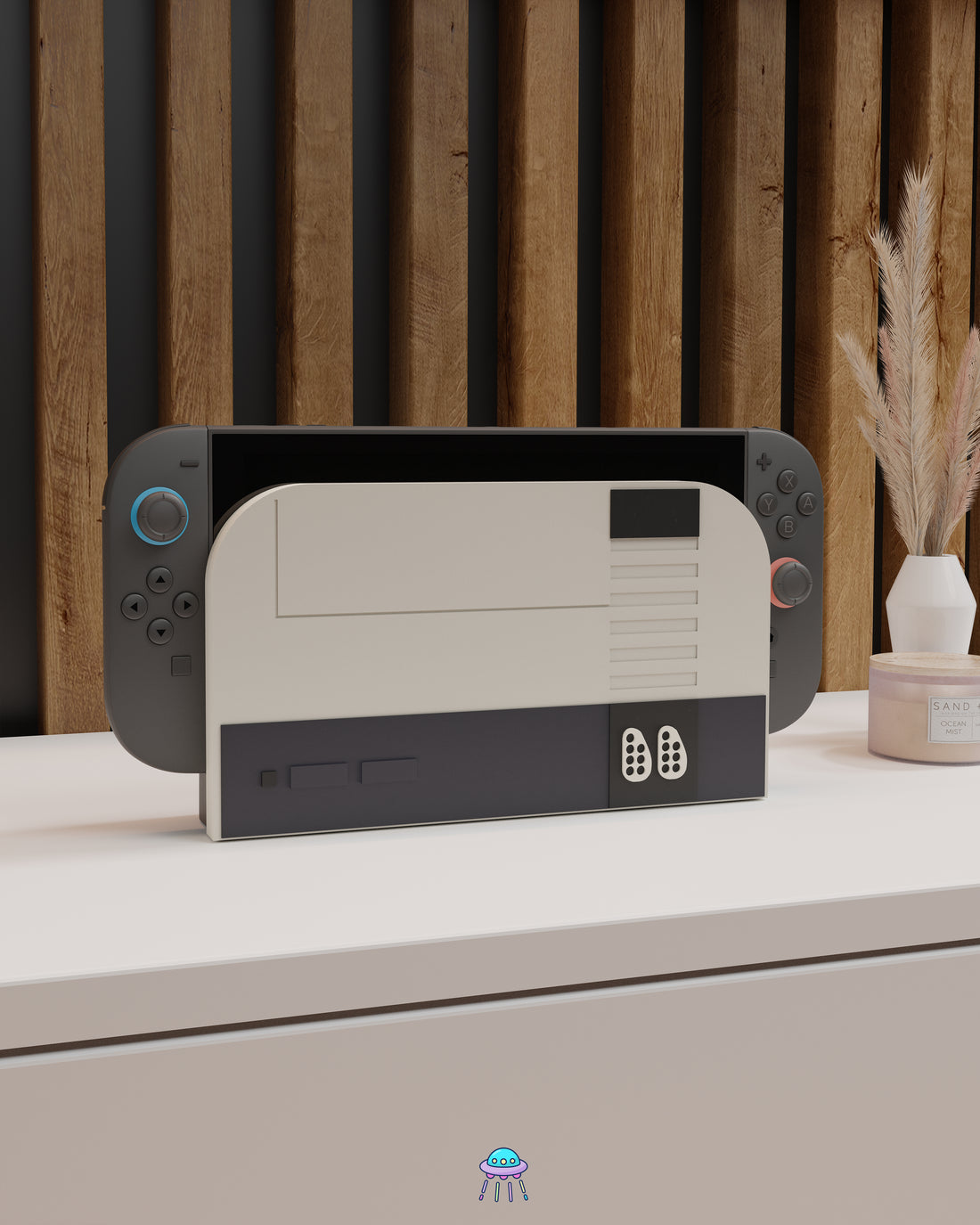 Retro Entertainment Dock Cover for Nintendo Switch 2 – Original Faceplate Design