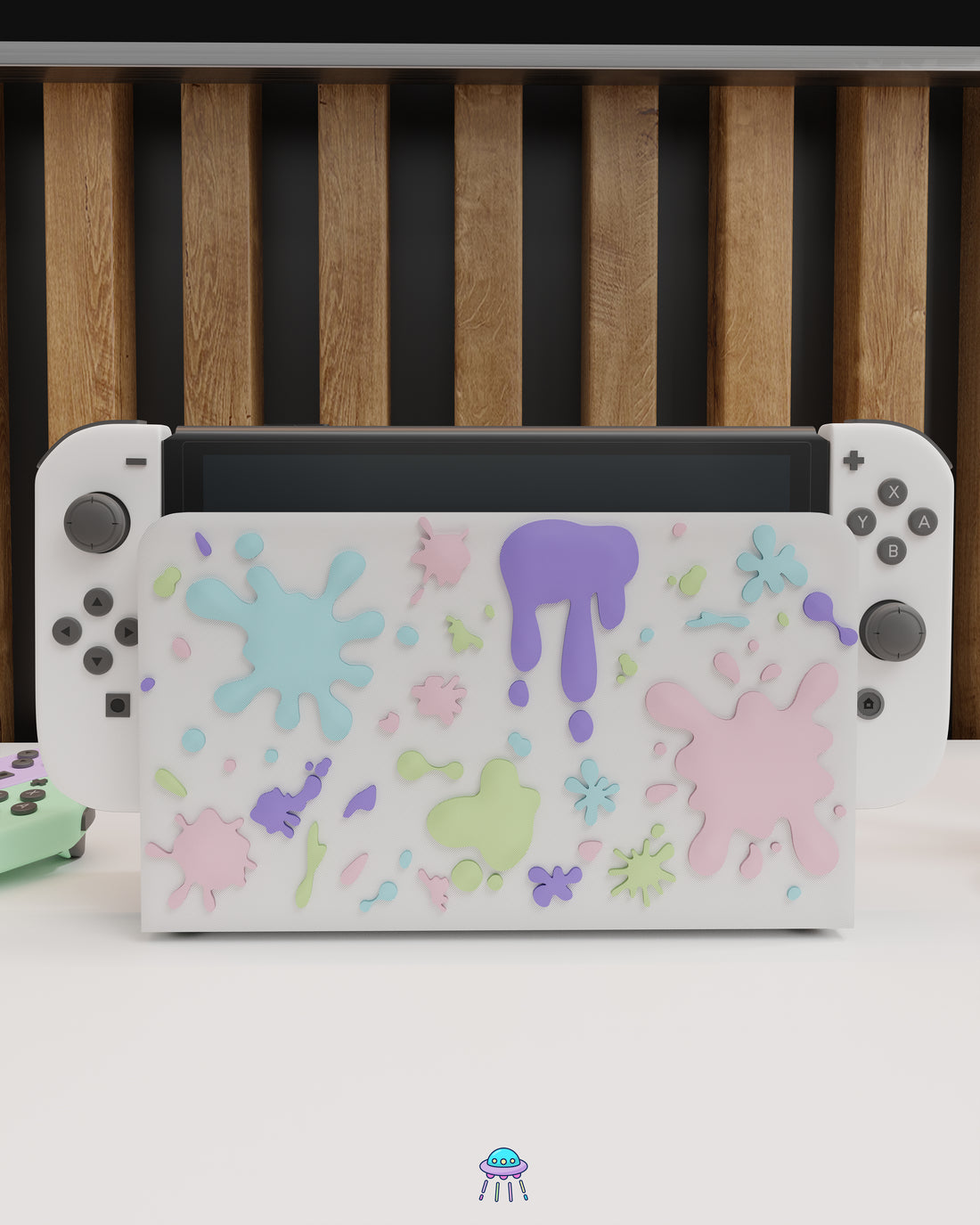 Paint Splat Dock Cover for Nintendo Switch – Original Faceplate Design