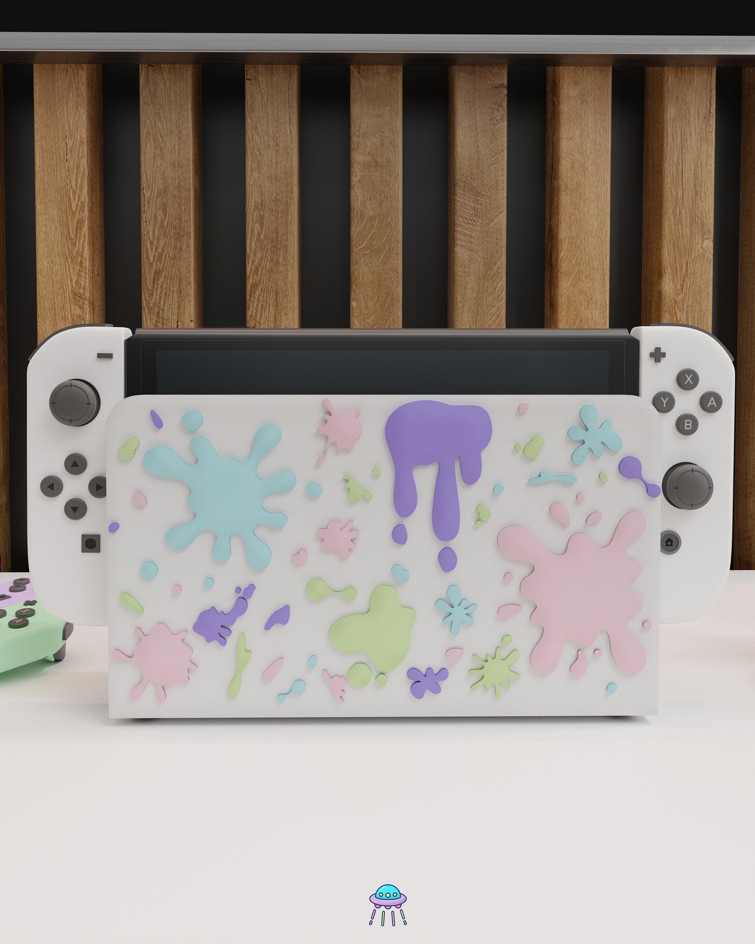 Paint Splat Dock Cover for Nintendo Switch – Original Faceplate Design