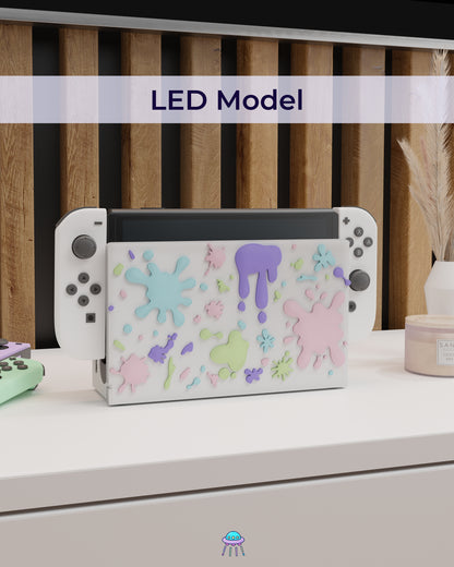 Paint Splat Dock Cover for Nintendo Switch – Original Faceplate Design