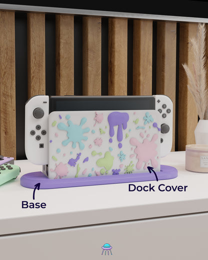 Paint Splat Dock Cover for Nintendo Switch – Original Faceplate Design