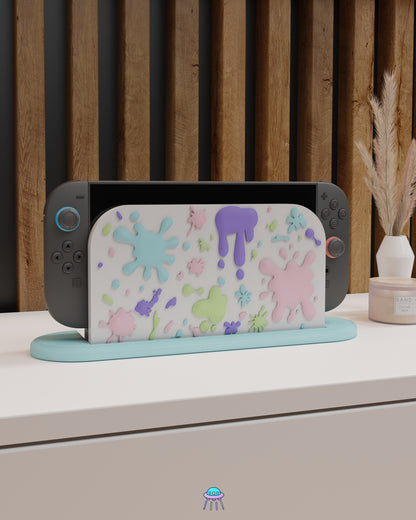 Paint Splat Dock Cover for Nintendo Switch 2 – Original Faceplate Design