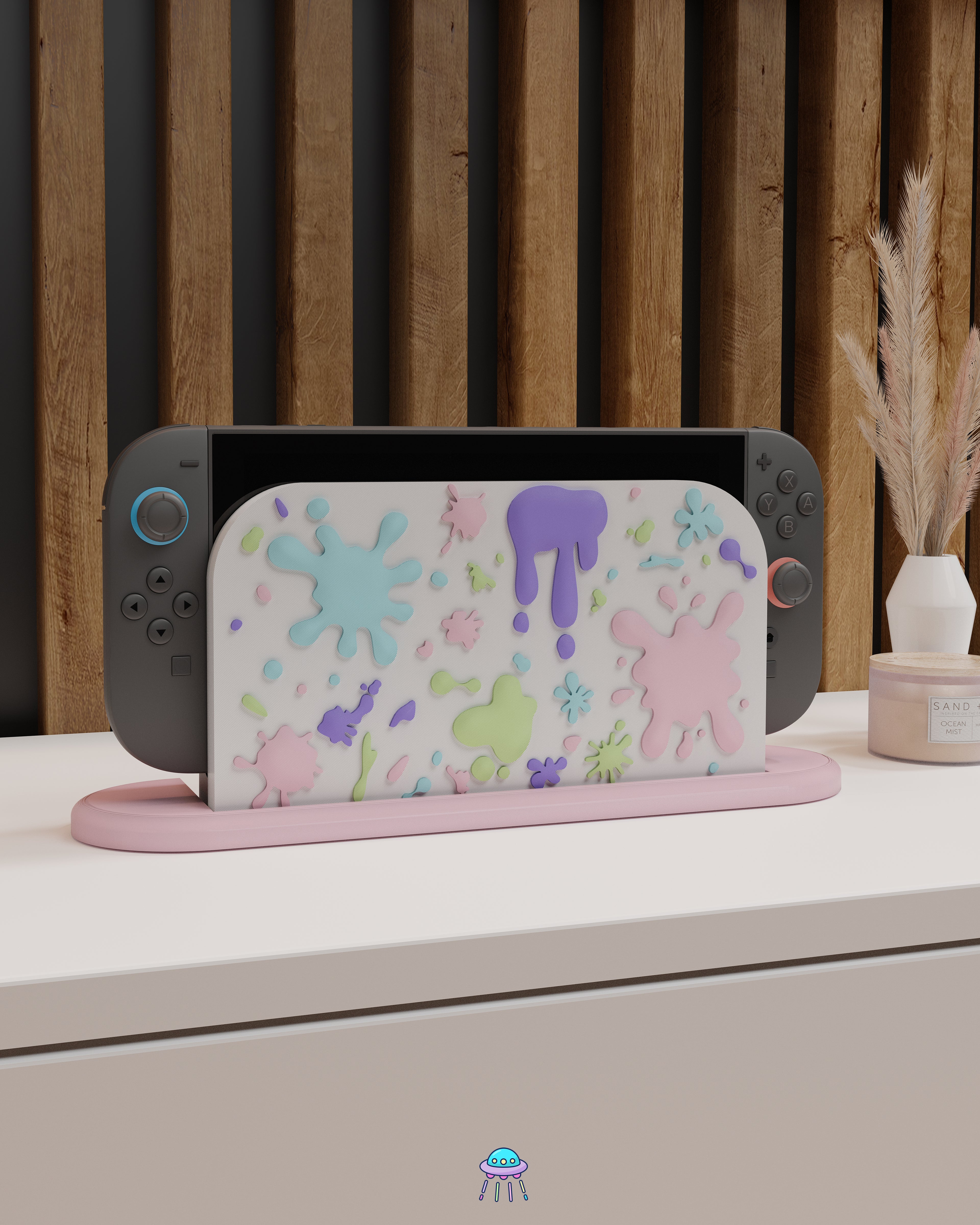 Paint Splat Dock Cover for Nintendo Switch 2 – Original Faceplate Design