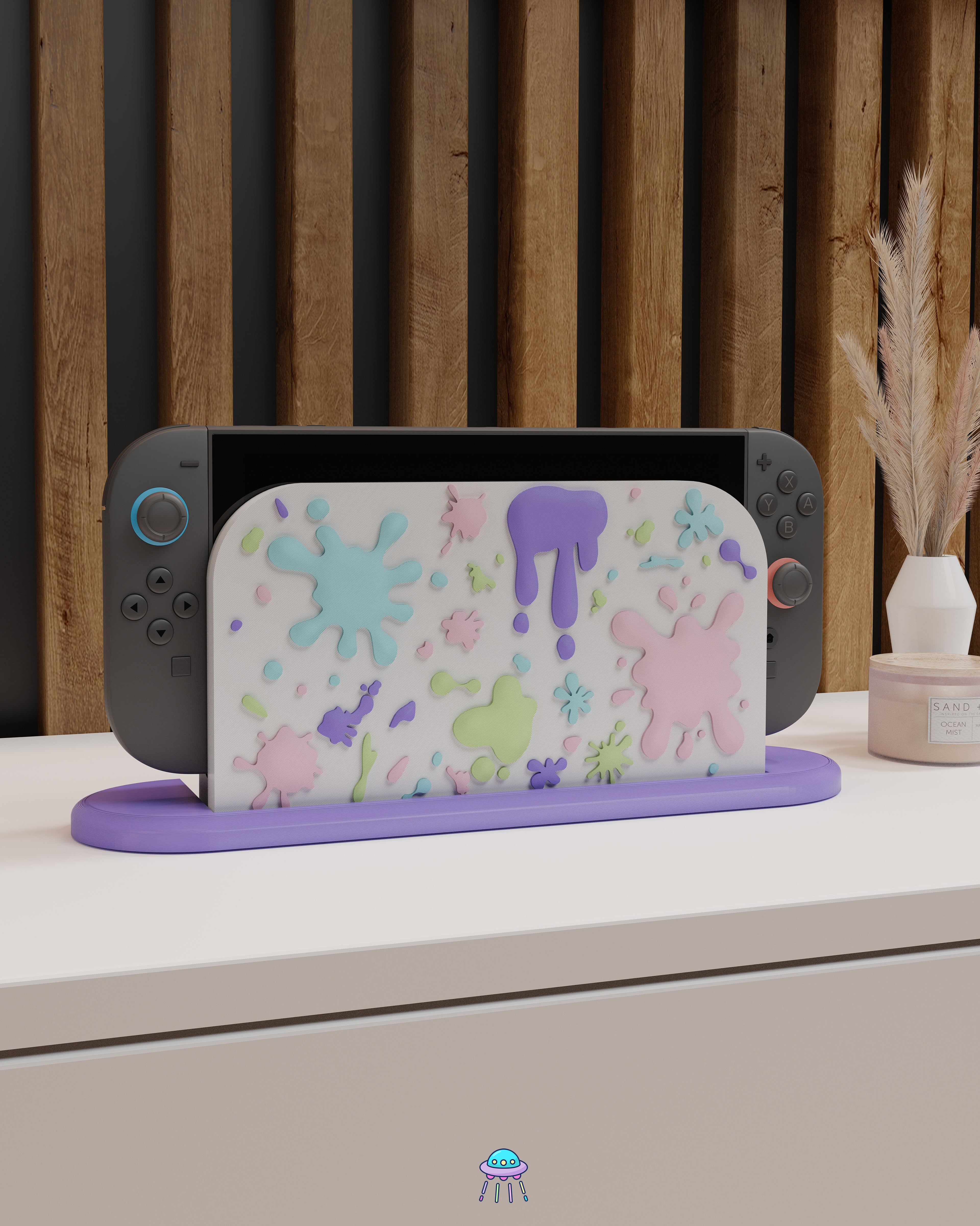 Paint Splat Dock Cover for Nintendo Switch 2 – Original Faceplate Design