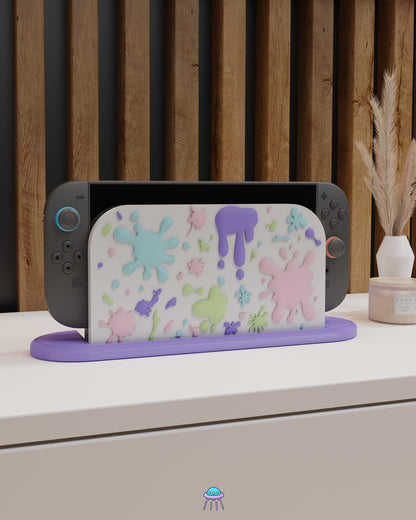Paint Splat Dock Cover for Nintendo Switch 2 – Original Faceplate Design