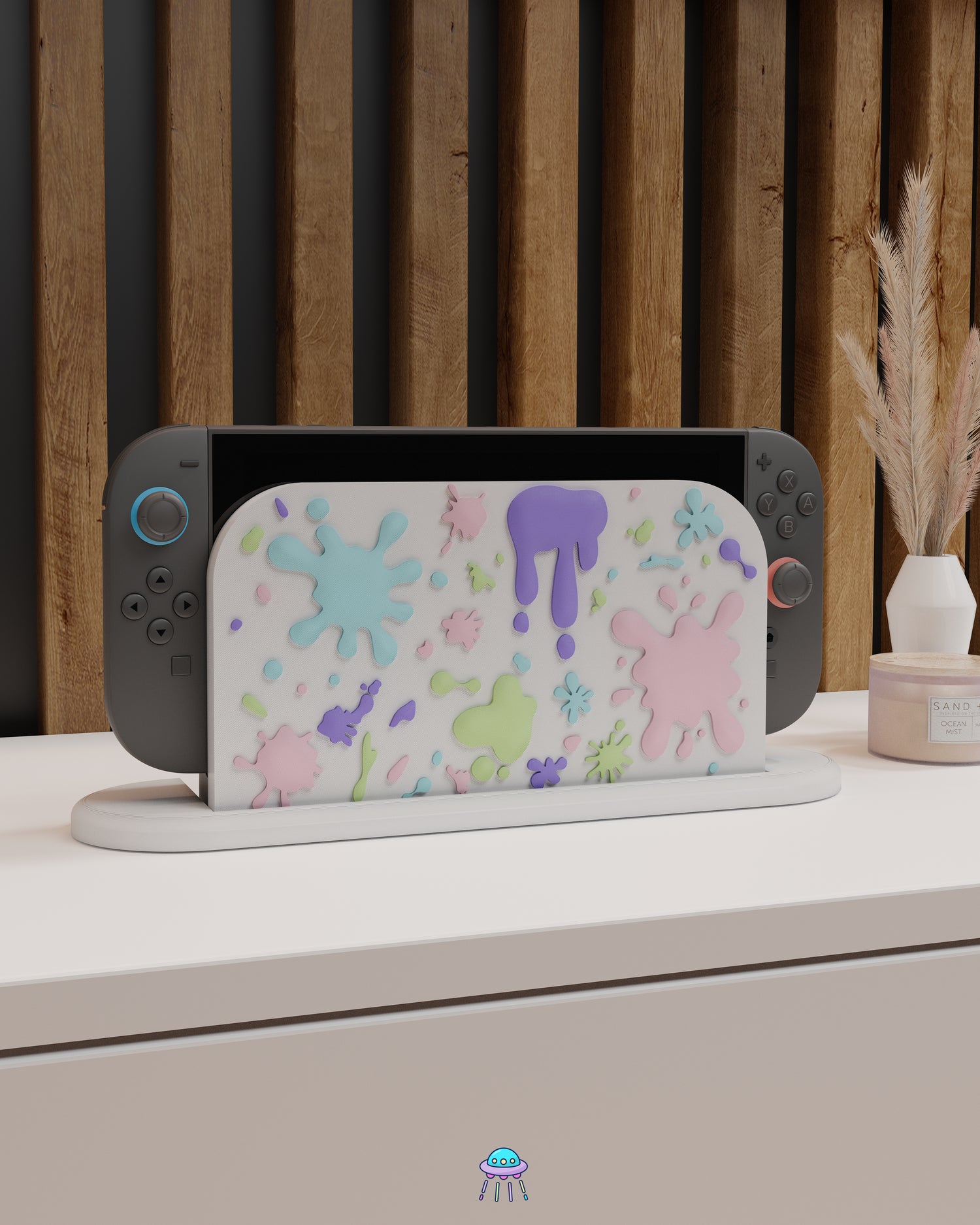 Paint Splat Dock Cover for Nintendo Switch 2 – Original Faceplate Design