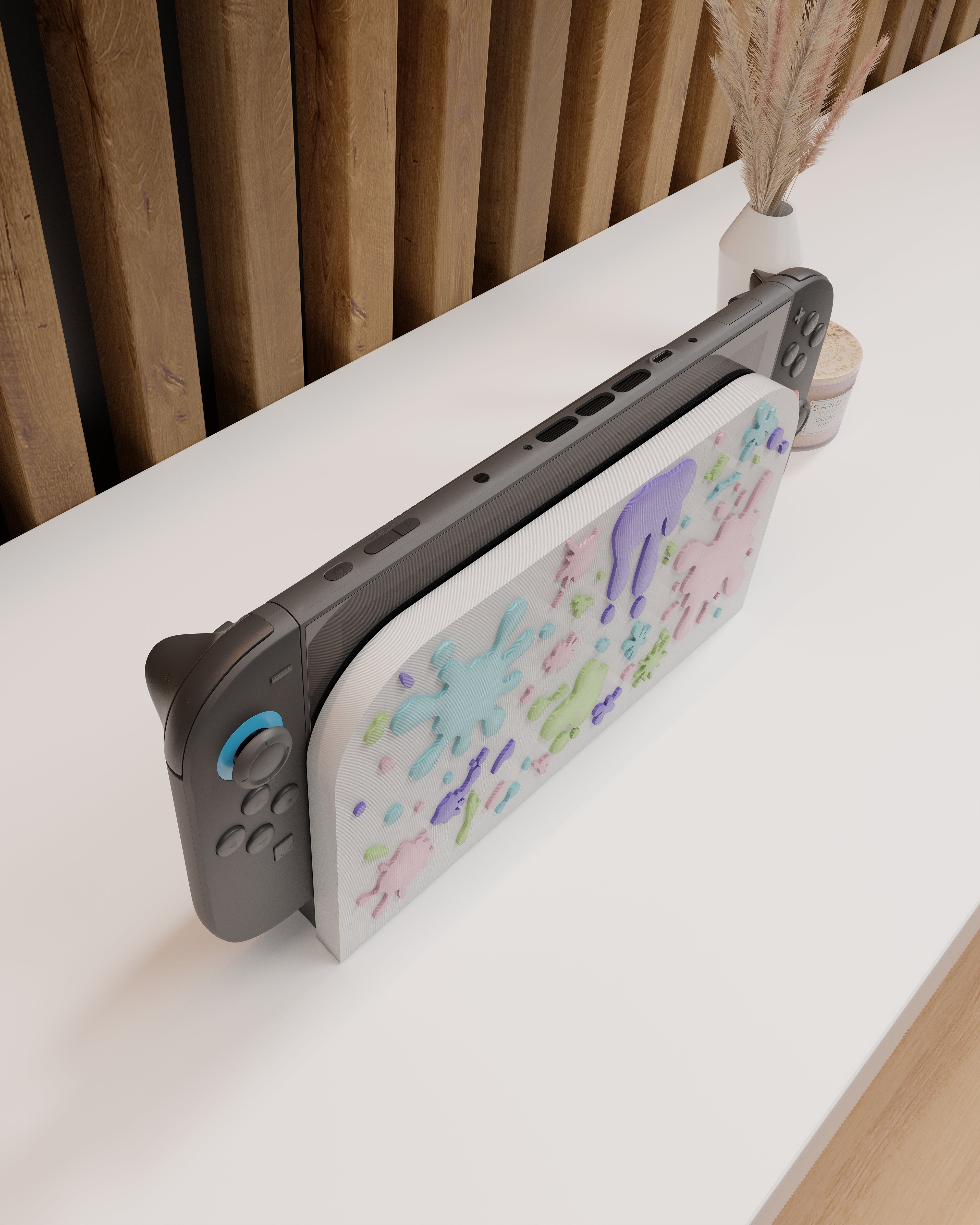 Paint Splat Dock Cover for Nintendo Switch 2 – Original Faceplate Design