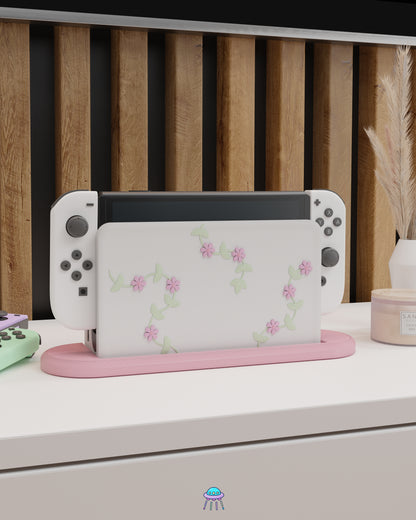 Pastel Ivy Dock Cover for Nintendo Switch – Original Faceplate Design