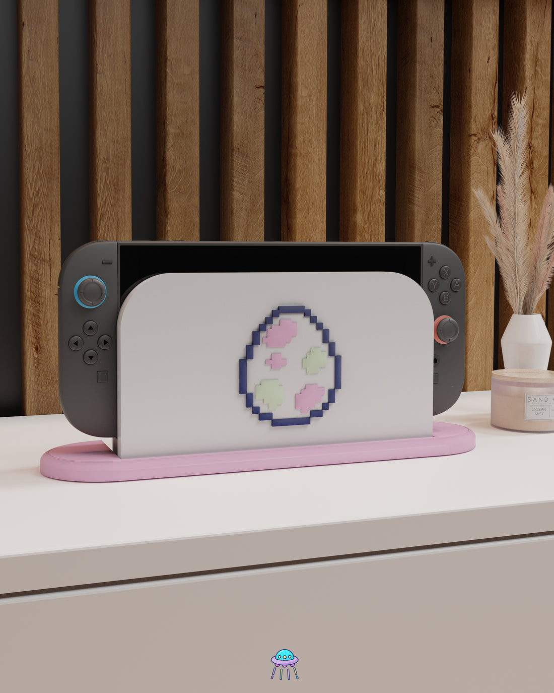 Pixel Egg Dock Cover for Nintendo Switch 2 – Original Faceplate Design
