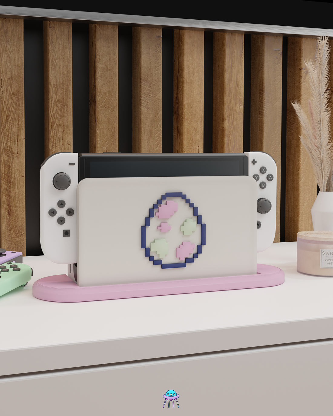 Pixel Egg Dock Cover for Nintendo Switch – Original Faceplate Design
