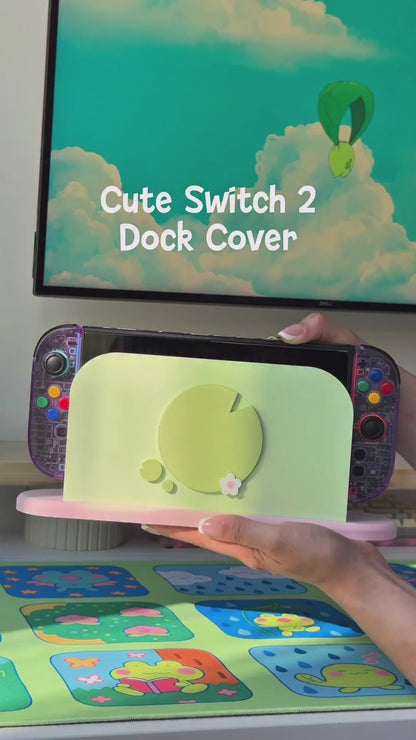 Lily Pad Dock Cover for Nintendo Switch 2 – Original Faceplate Design