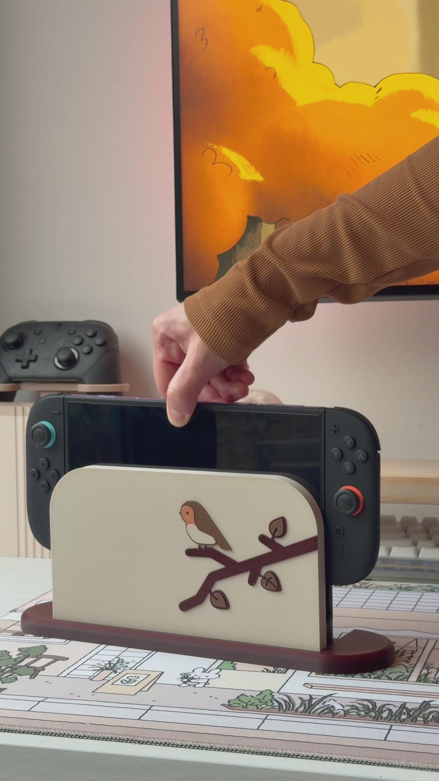 Robin Dock Cover for Nintendo Switch 2 – Original Faceplate Design