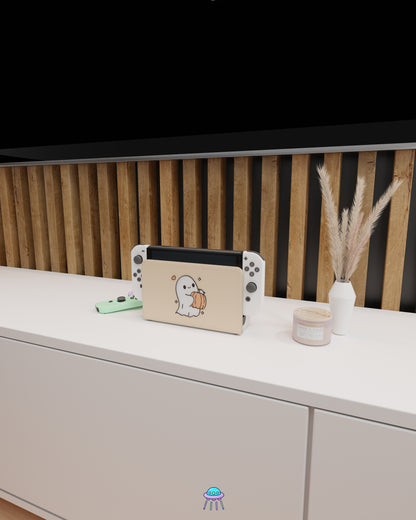 Pumpkin Boo Cover for Nintendo Switch – Original Faceplate Design