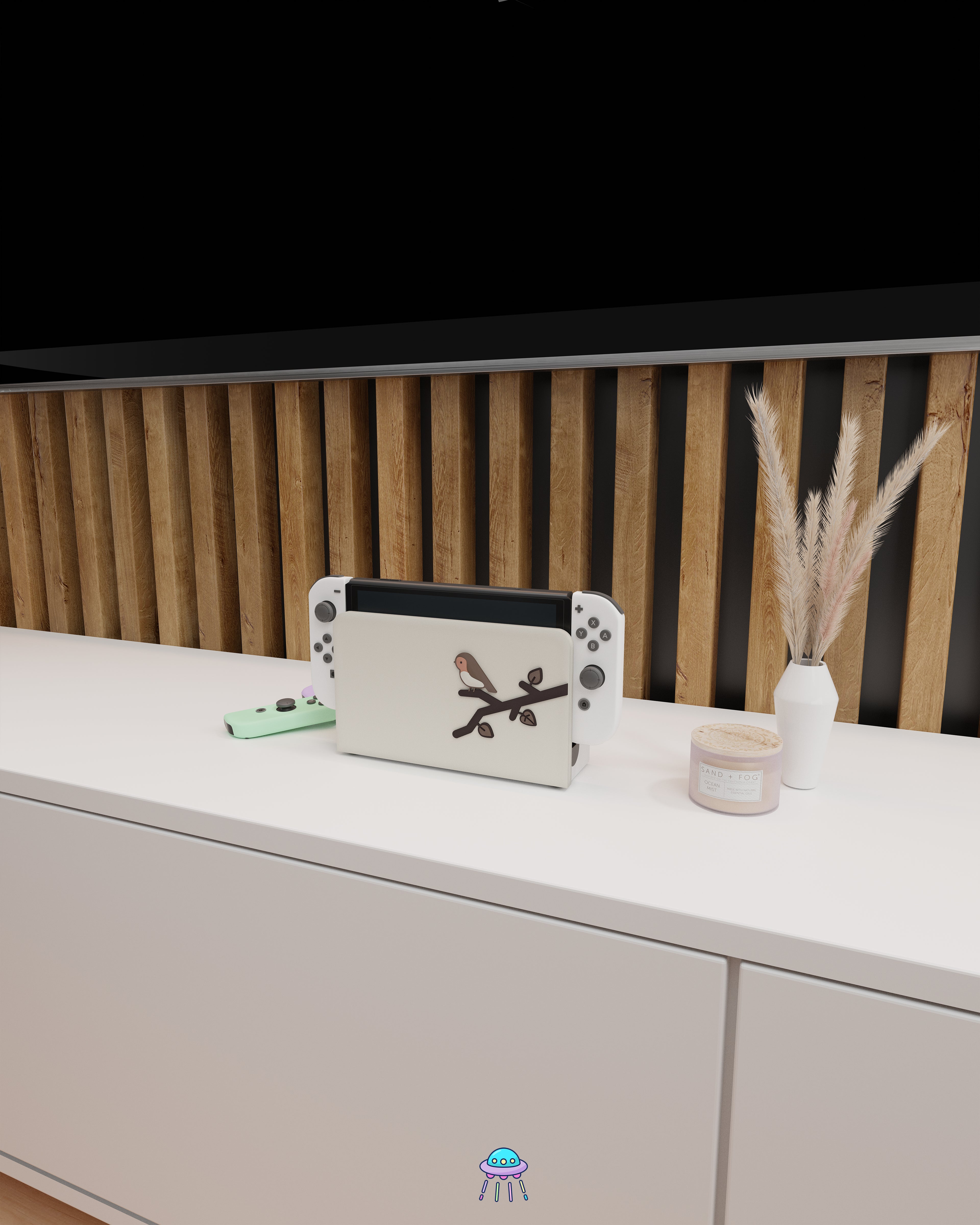 Robin Dock Cover for Nintendo Switch – Original Faceplate Design