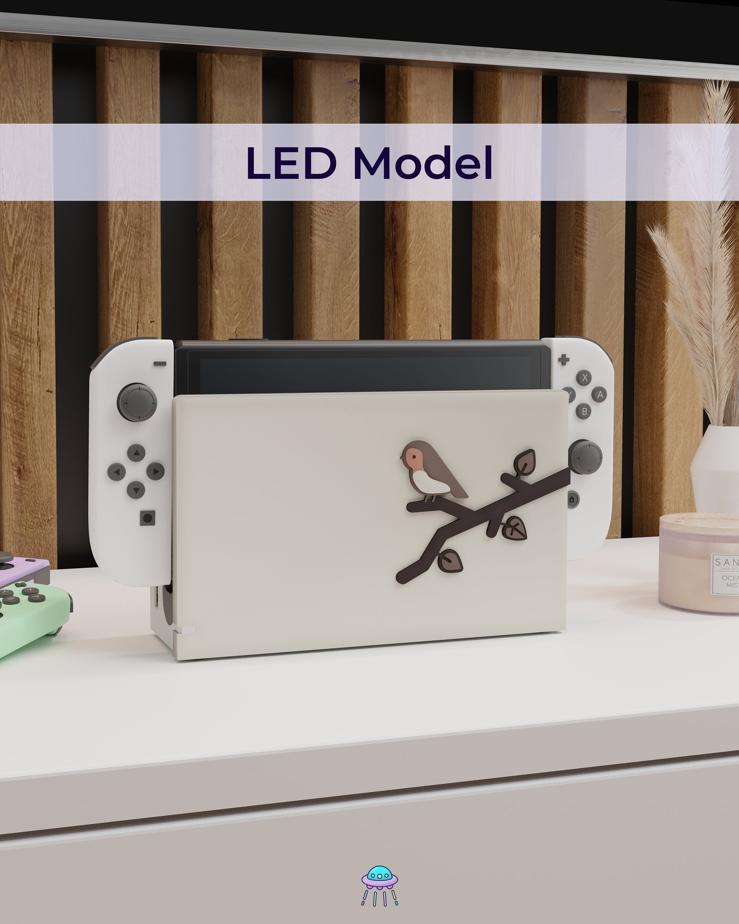 Robin Dock Cover for Nintendo Switch – Original Faceplate Design