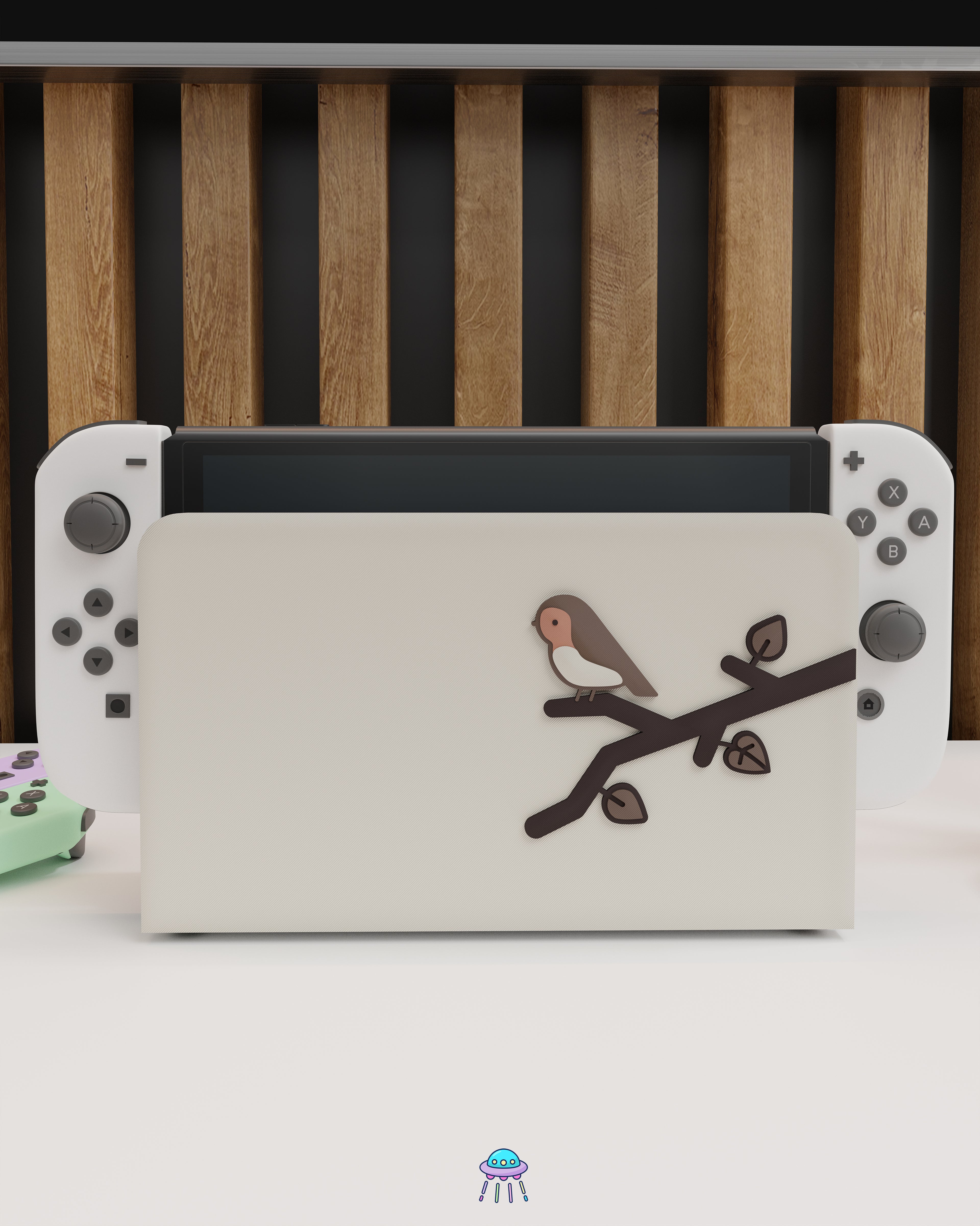 Robin Dock Cover for Nintendo Switch – Original Faceplate Design