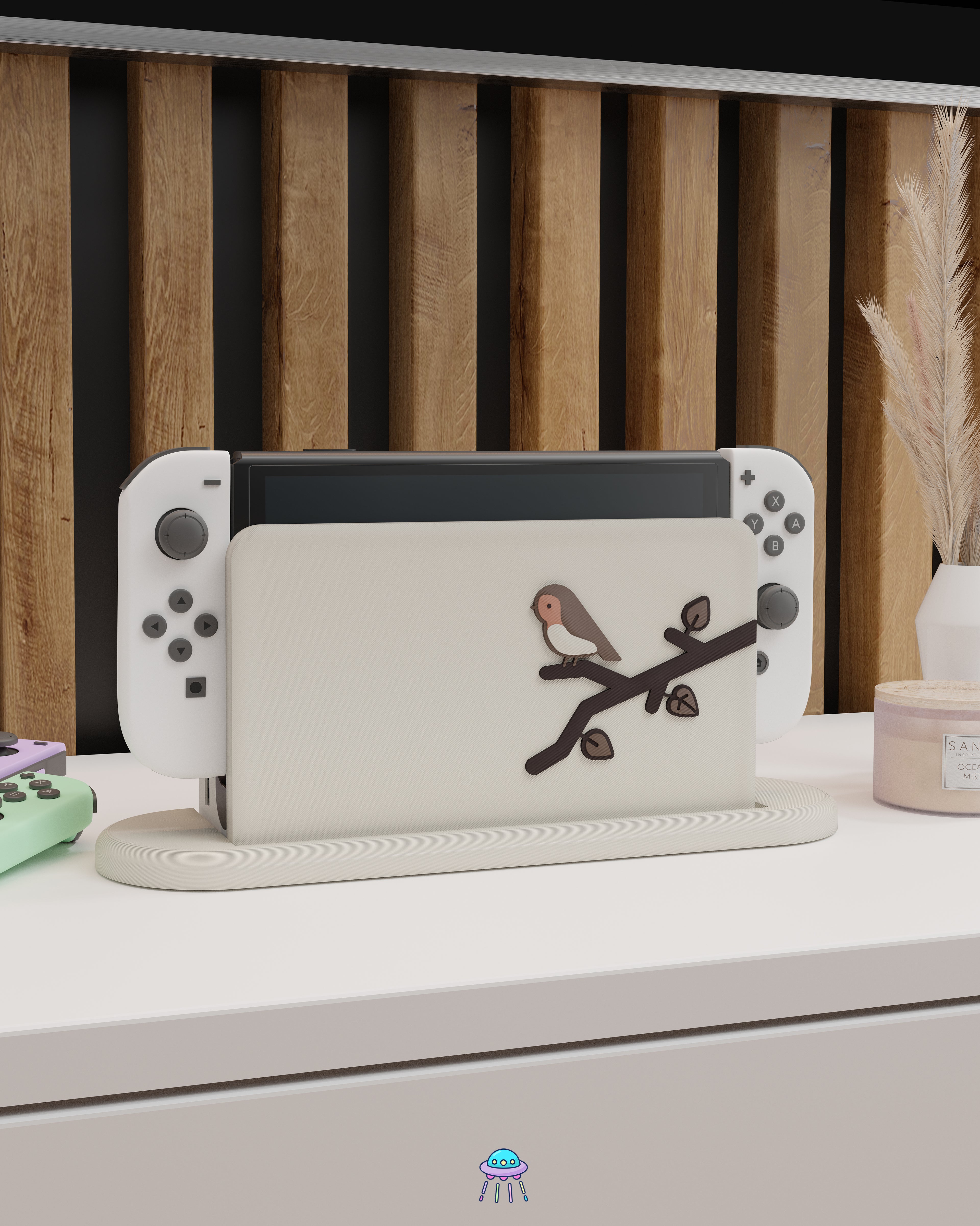 Robin Dock Cover for Nintendo Switch – Original Faceplate Design
