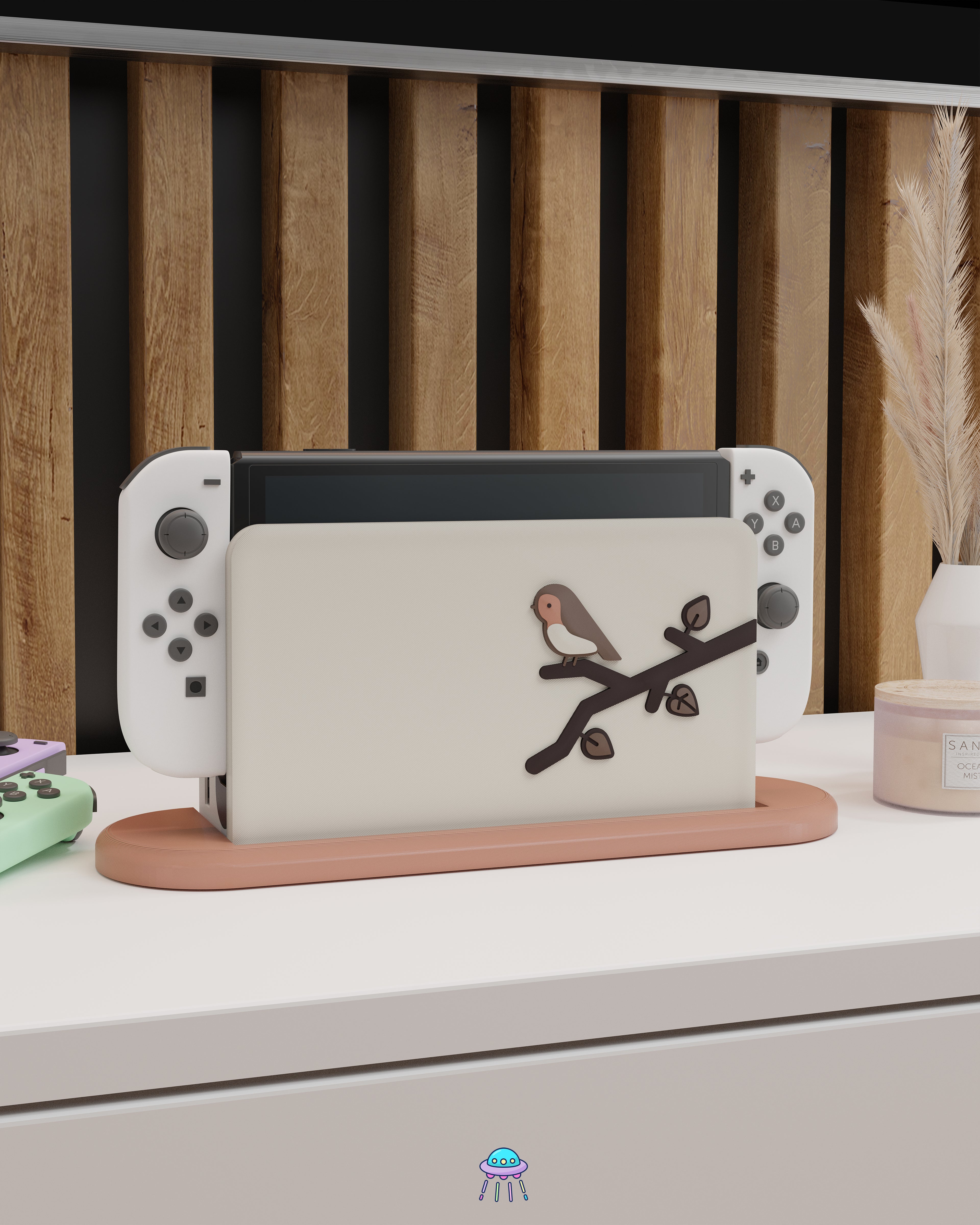 Robin Dock Cover for Nintendo Switch – Original Faceplate Design