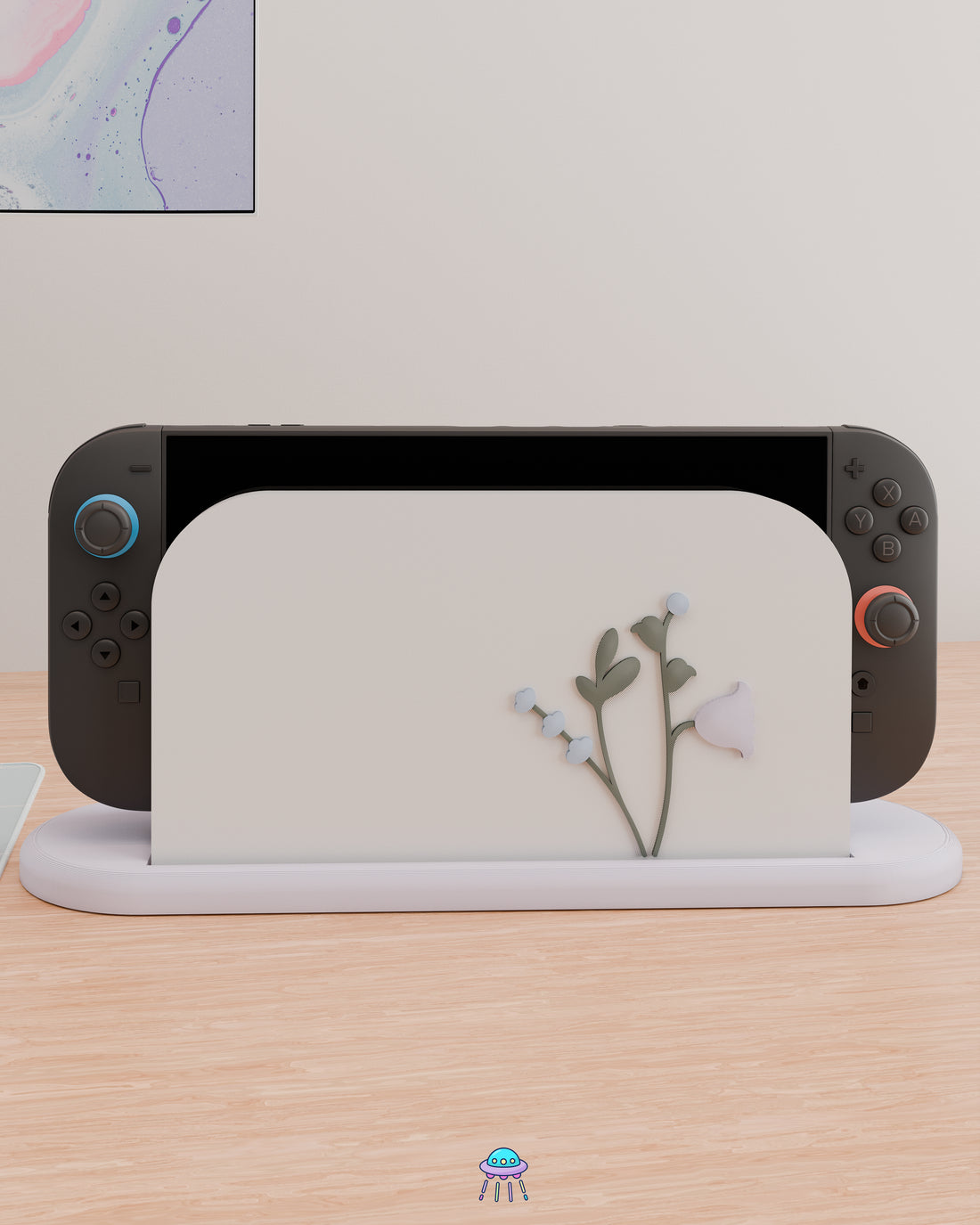 Snow Blossom Cover for Nintendo Switch 2 – Original Faceplate Design