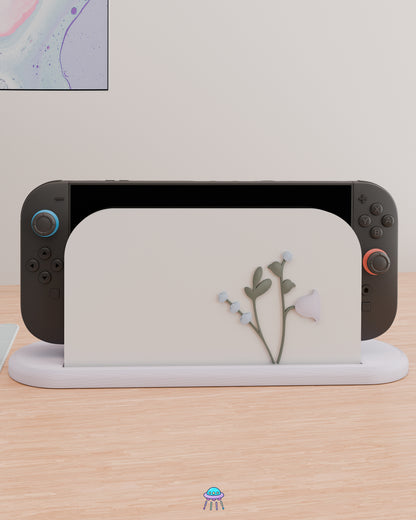 Snow Blossom Cover for Nintendo Switch 2 – Original Faceplate Design