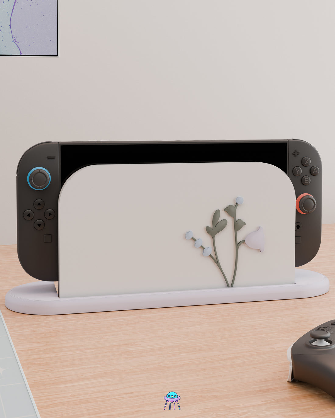 Snow Blossom Cover for Nintendo Switch 2 – Original Faceplate Design
