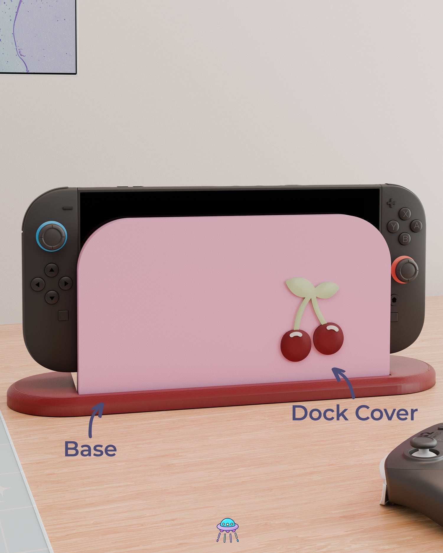 Cherry Dock Cover for Nintendo Switch 2 – Original Faceplate Design