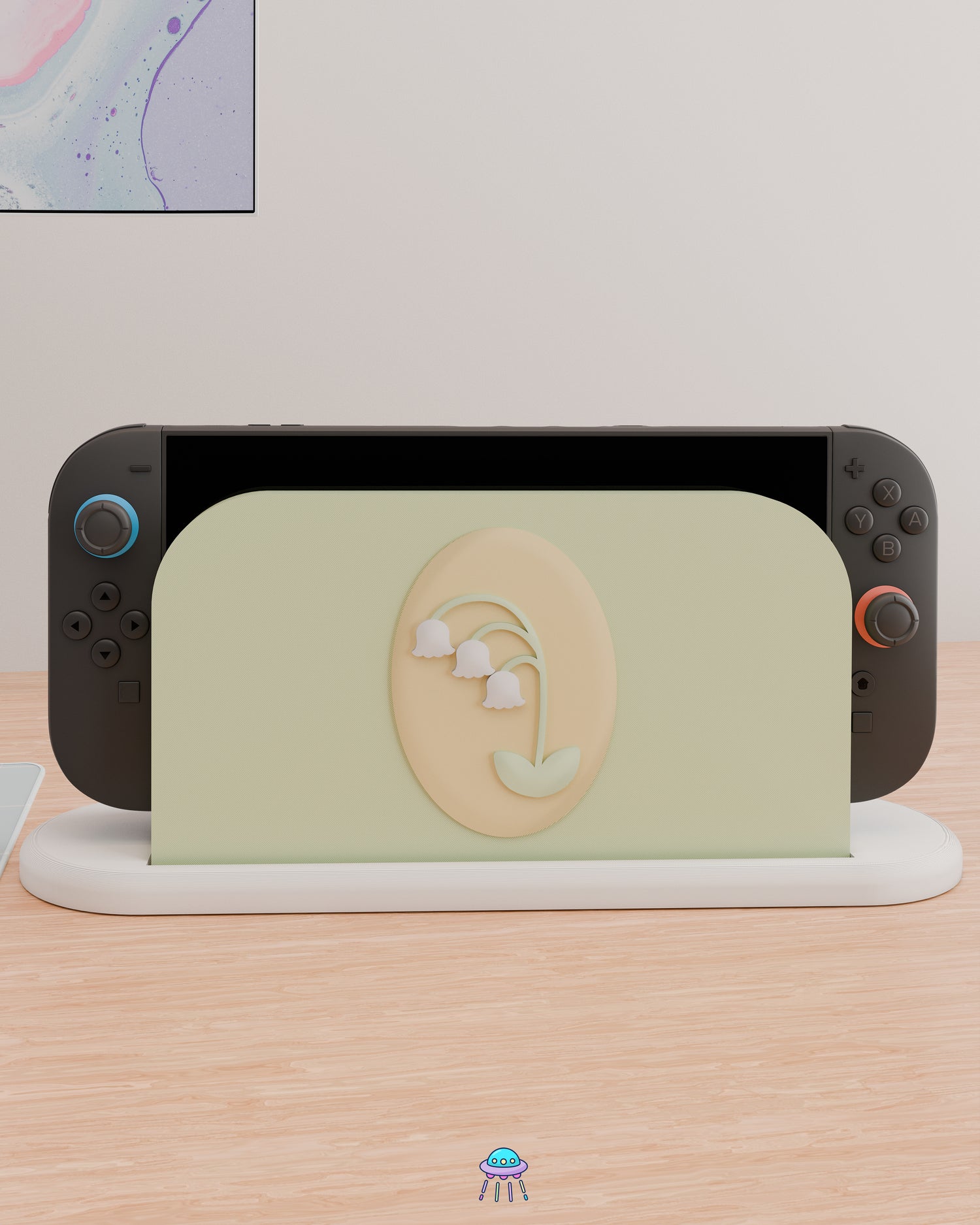Lily of the Valley Dock Cover for Nintendo Switch 2 – Original Faceplate Design