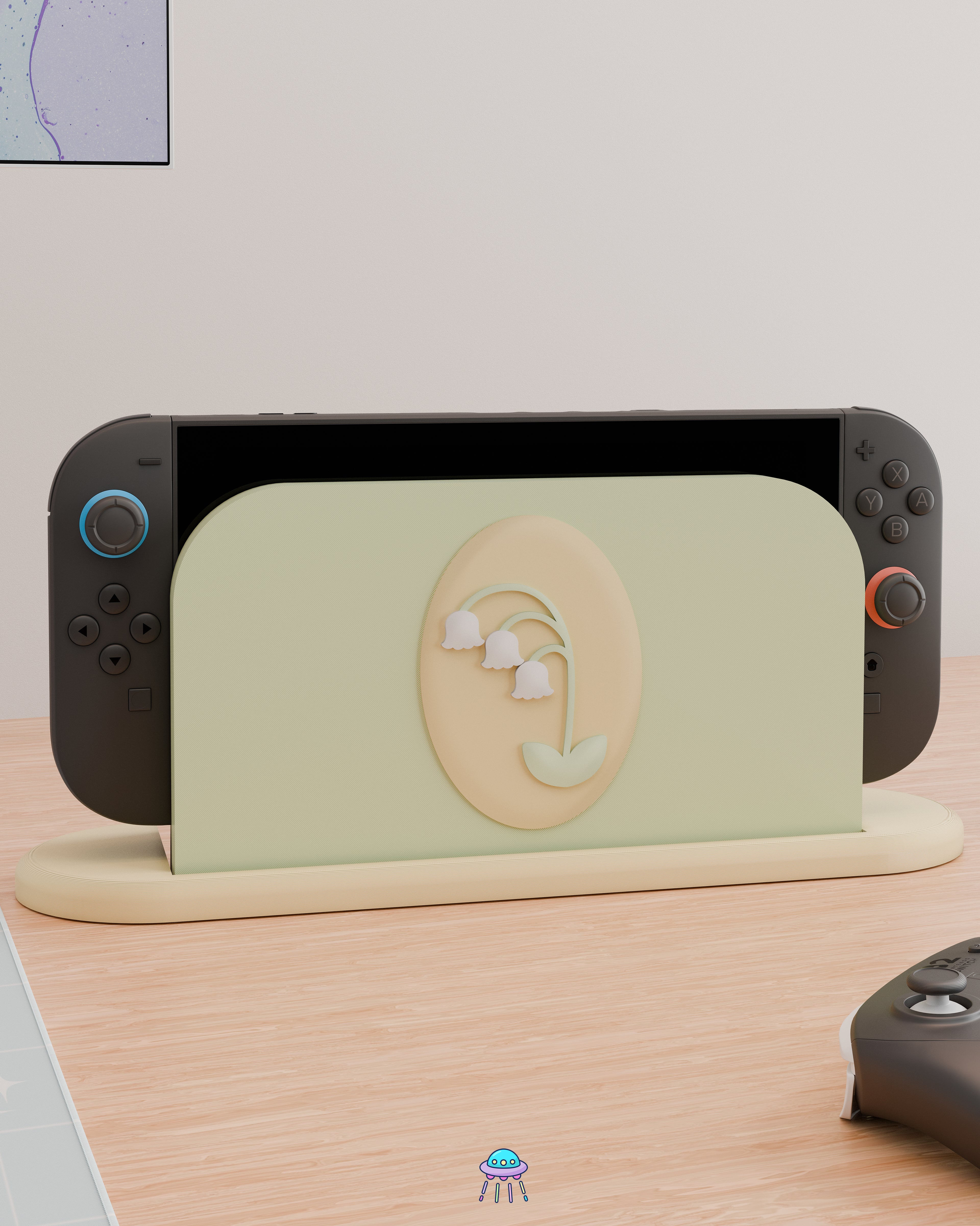 Lily of the Valley Dock Cover for Nintendo Switch 2 – Original Faceplate Design