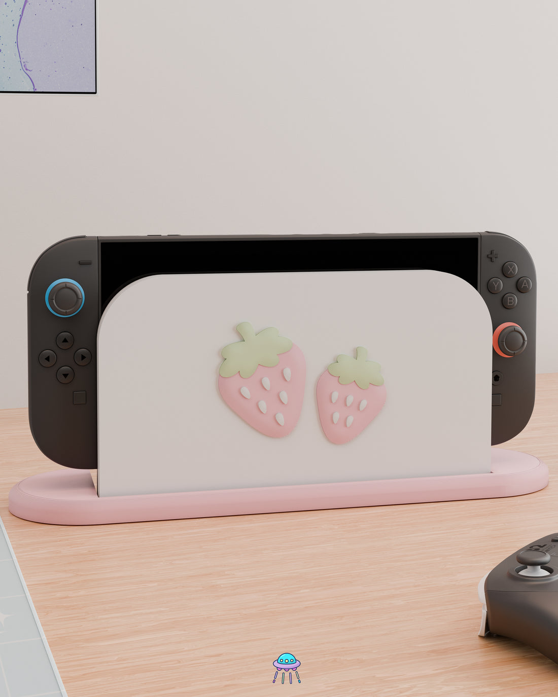 Strawberry Dock Cover for Nintendo Switch 2 – Original Faceplate Design