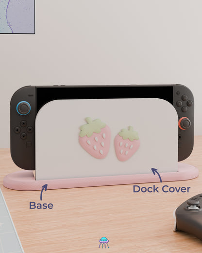 Strawberry Dock Cover for Nintendo Switch 2 – Original Faceplate Design