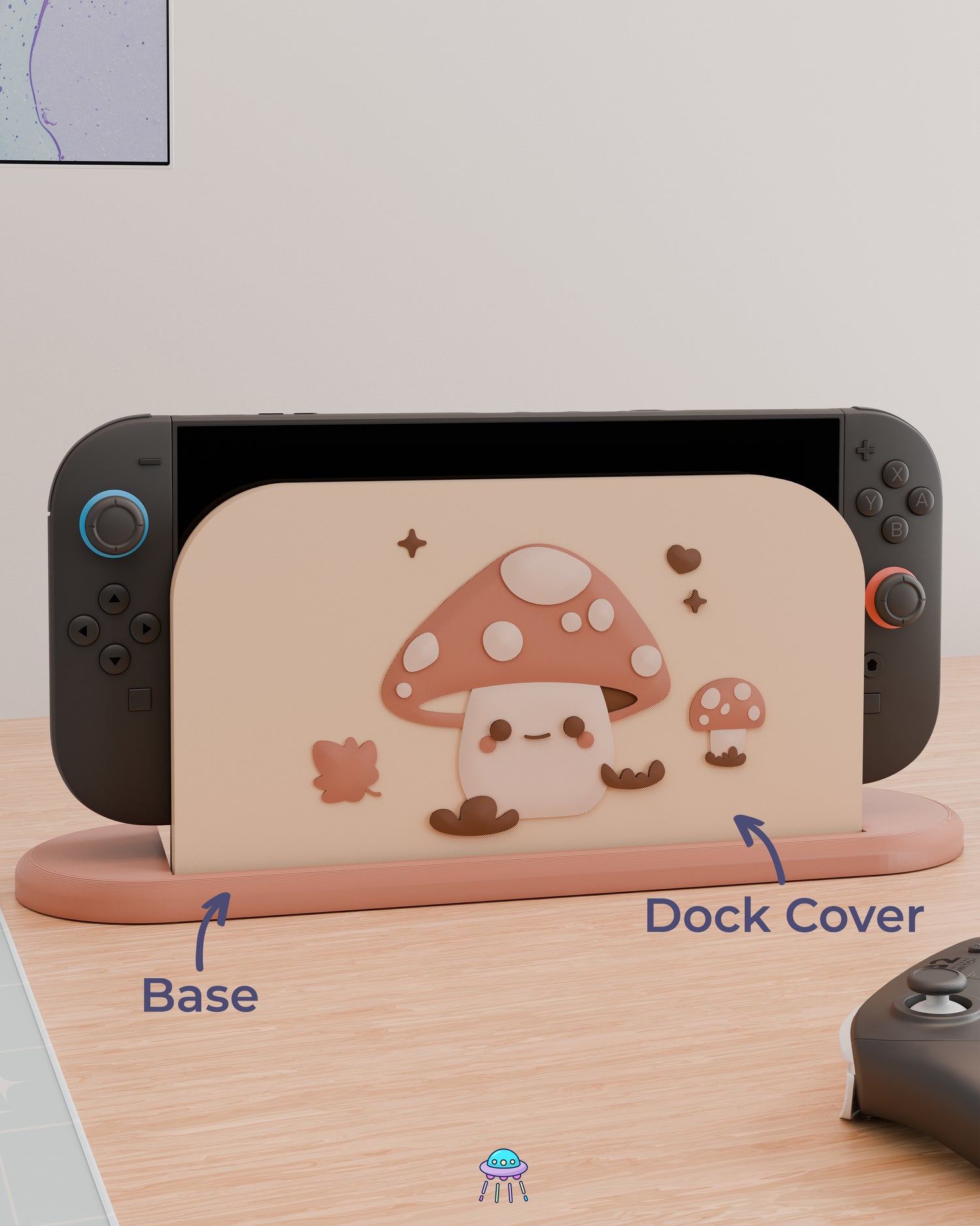 Little Toadstool Dock Cover for Nintendo Switch 2 – Original Faceplate Design