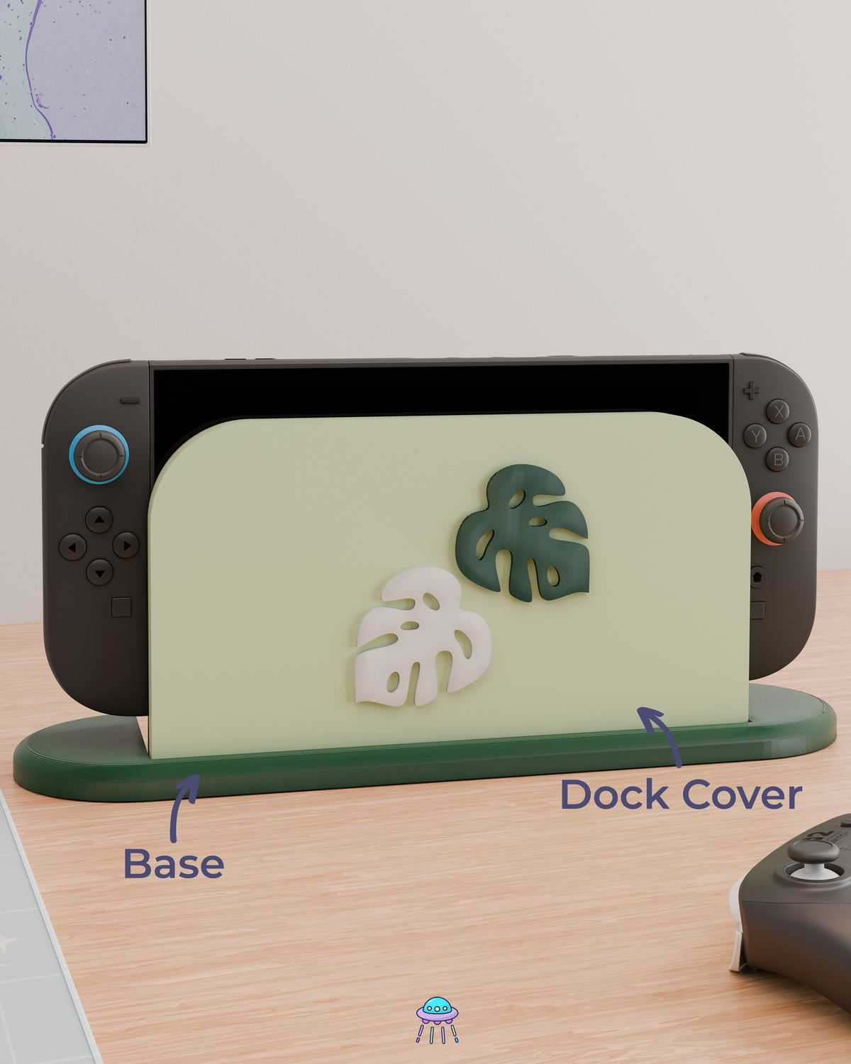 Leafy Dock Cover for Nintendo Switch 2 – Original Faceplate Design