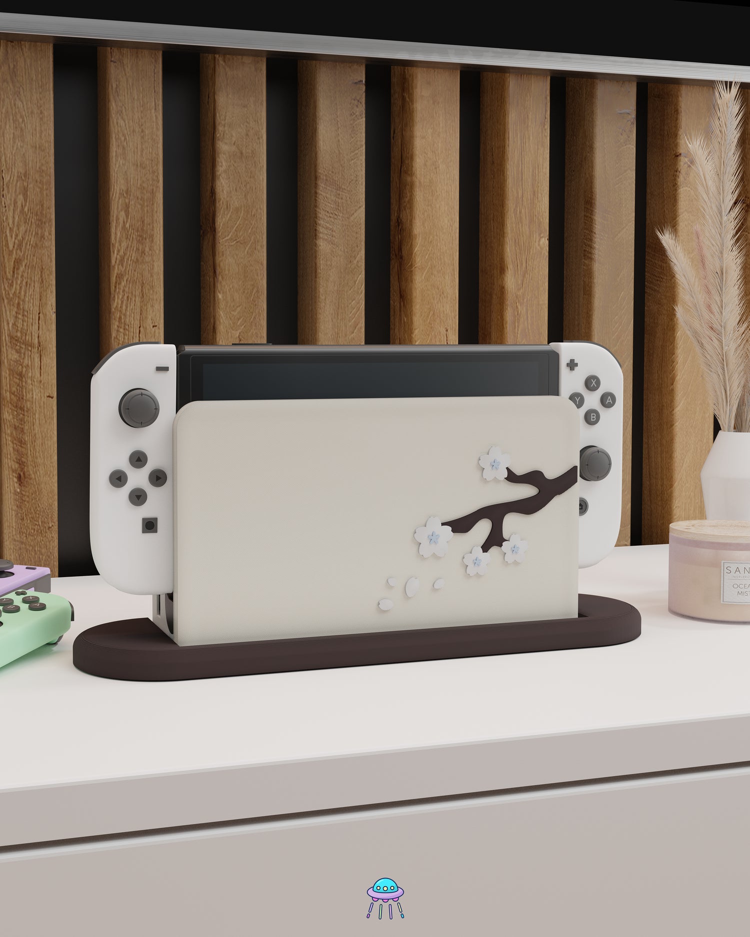 Sakura Ice Dock Cover for Nintendo Switch – Original Faceplate Design