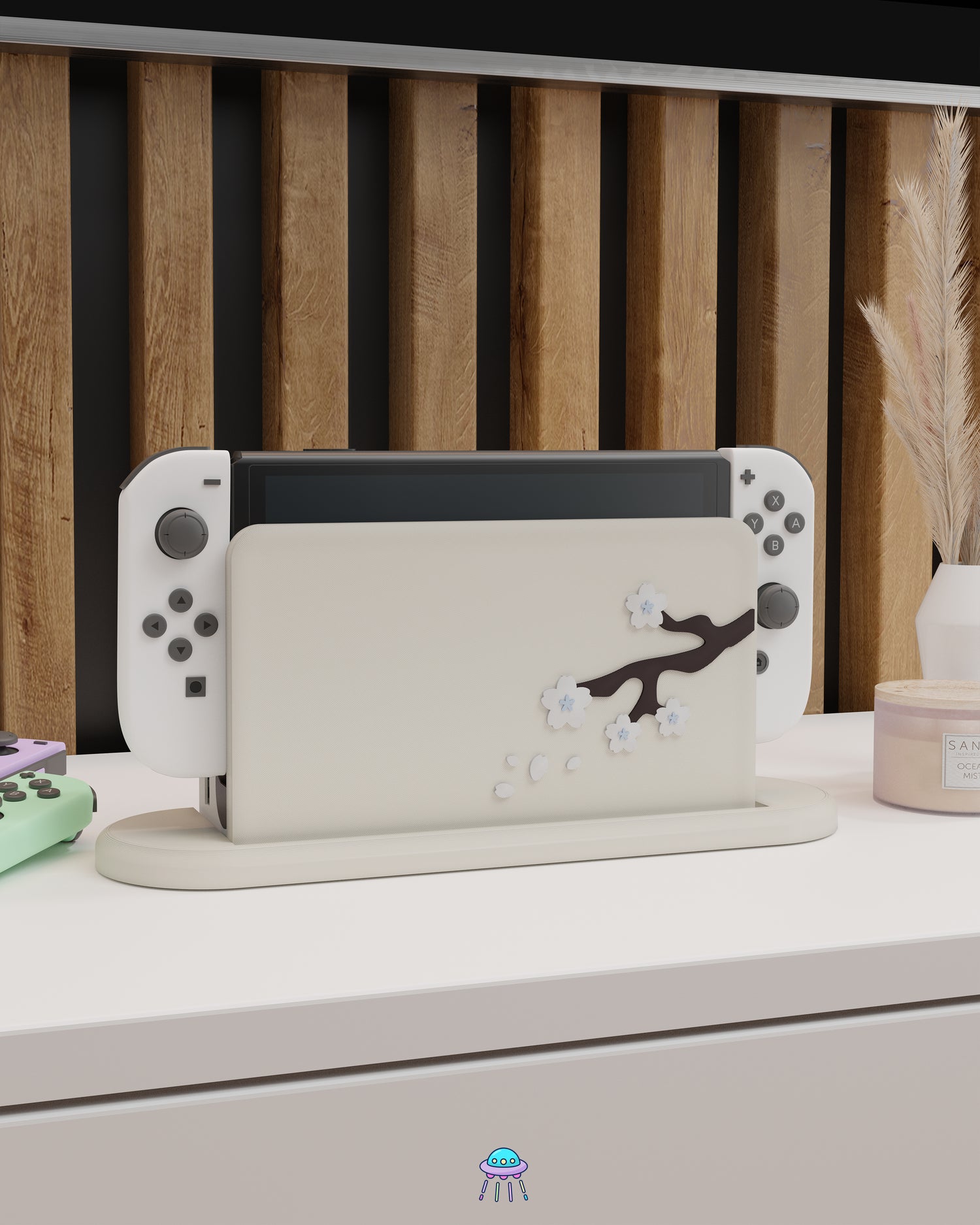Sakura Ice Dock Cover for Nintendo Switch – Original Faceplate Design