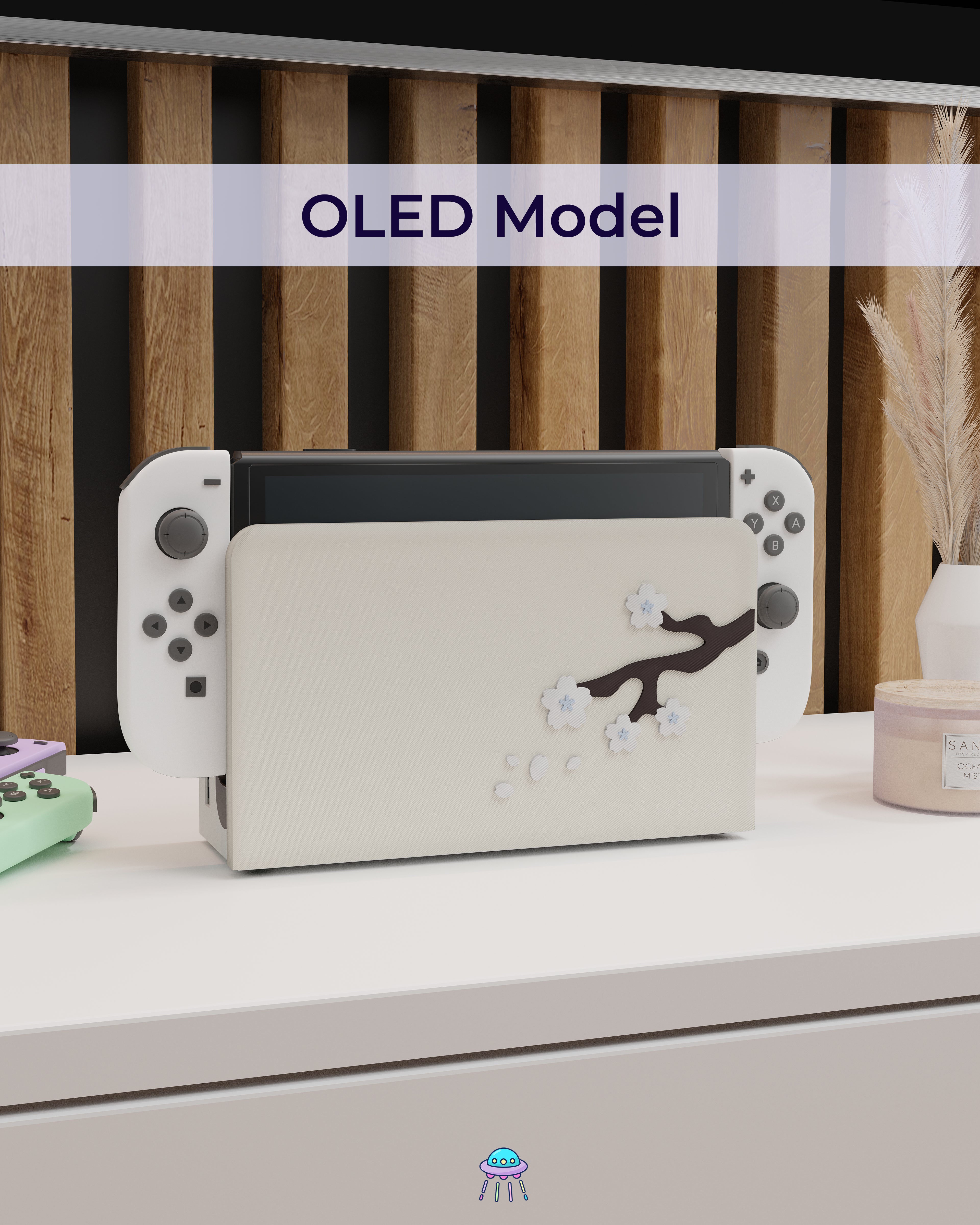 Sakura Ice Dock Cover for Nintendo Switch – Original Faceplate Design