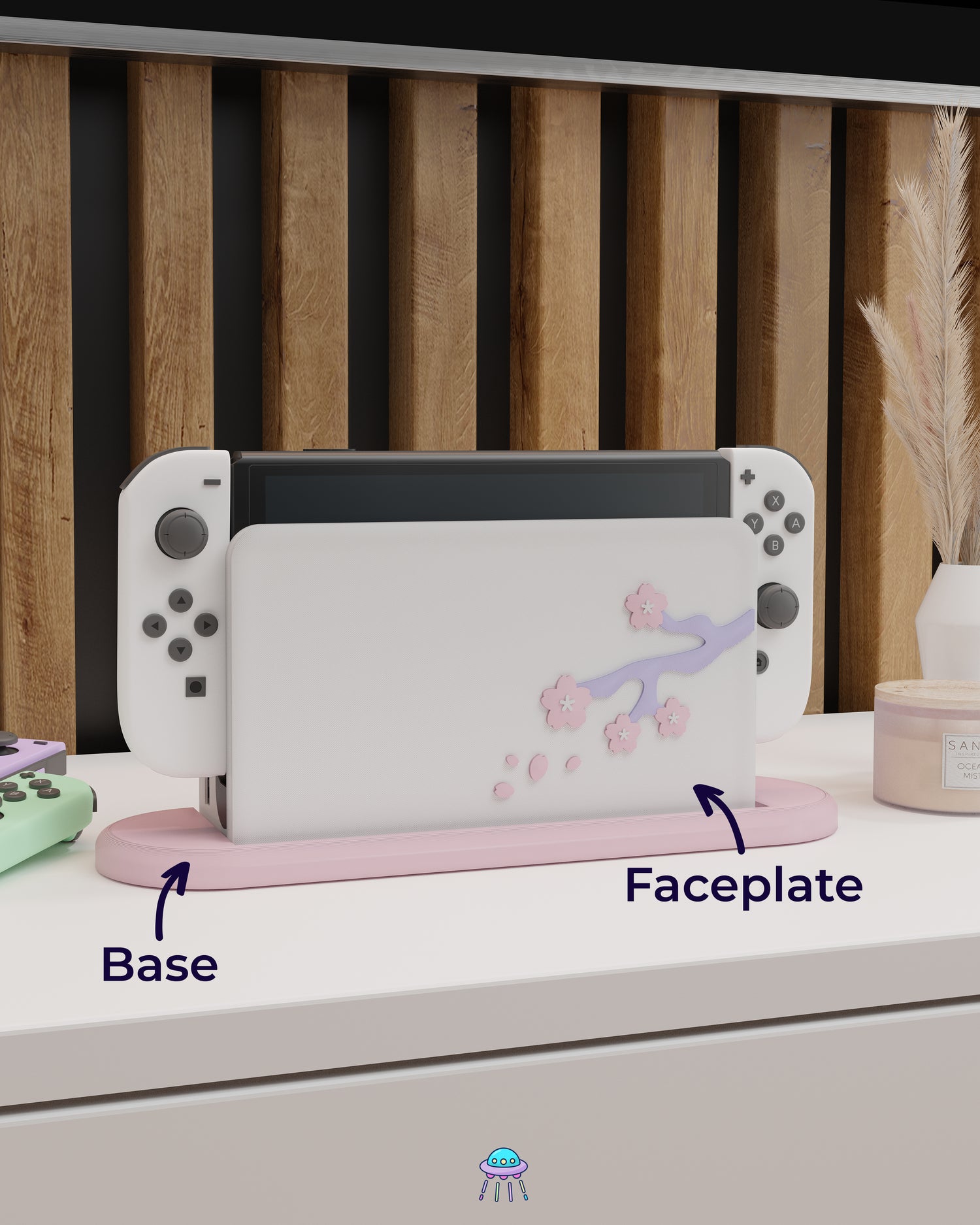 Sakura Dreams Cover for Nintendo Switch – Original Faceplate Design