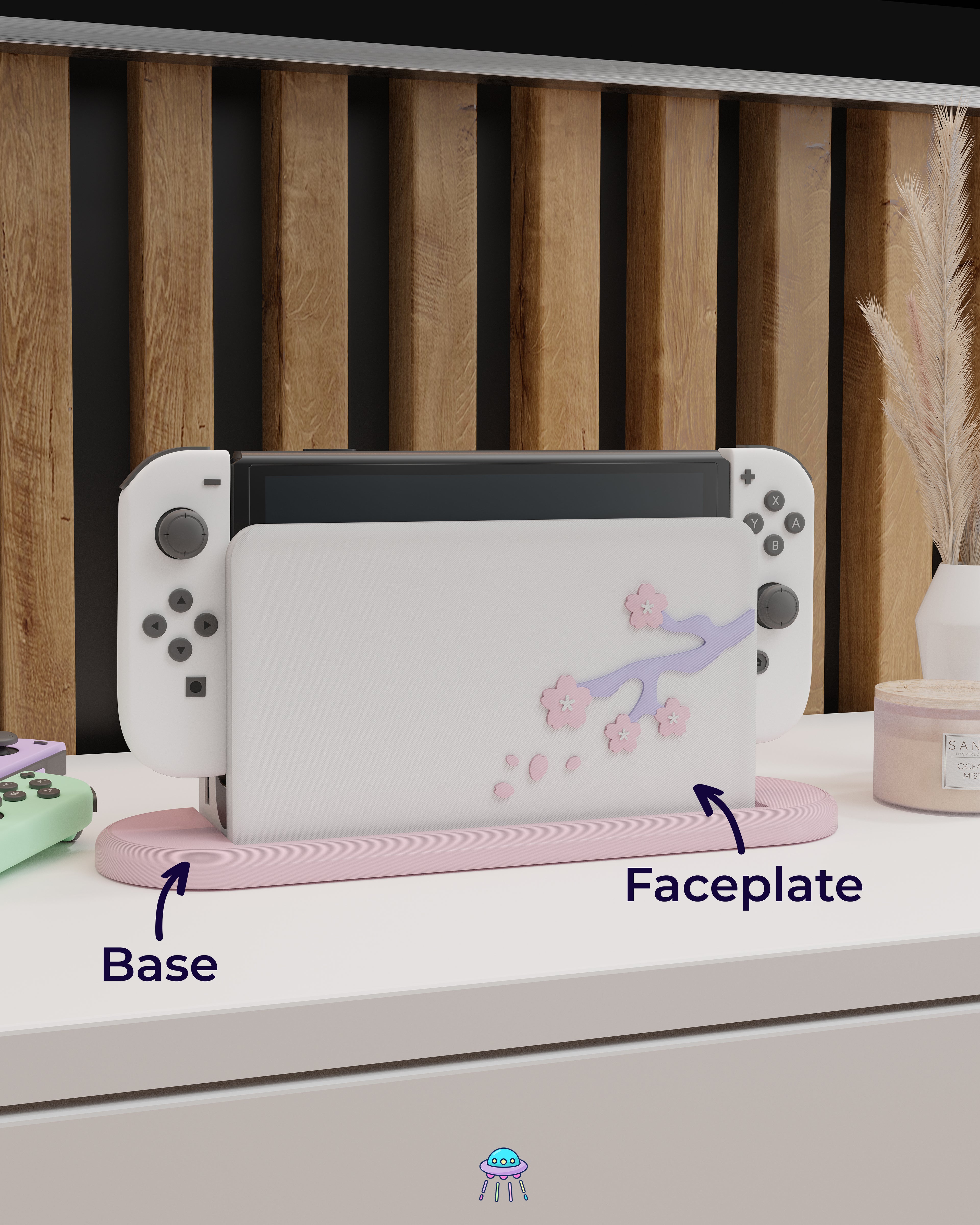Sakura Dreams Cover for Nintendo Switch – Original Faceplate Design