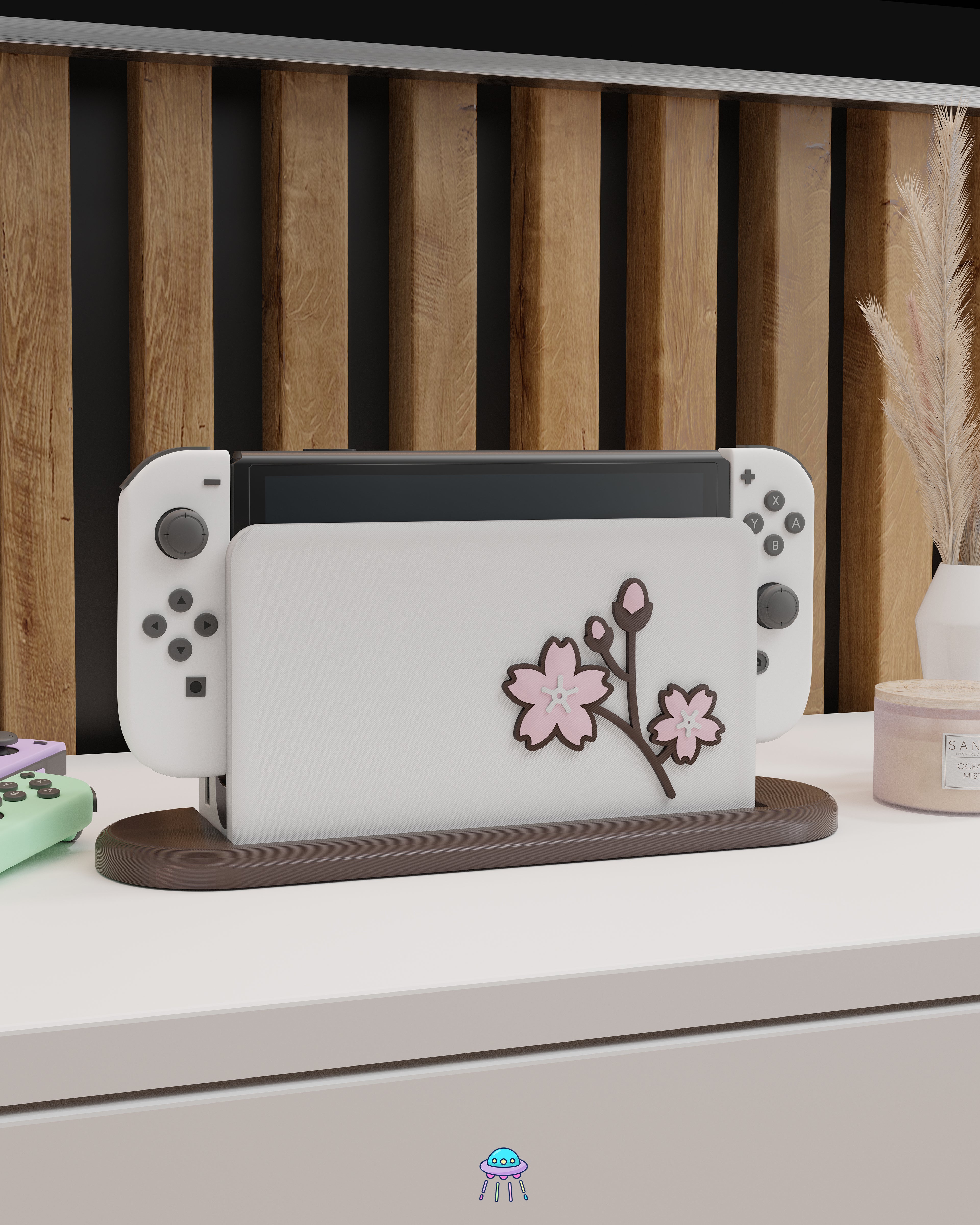 Sakura Flower Cover for Nintendo Switch – Original Faceplate Design