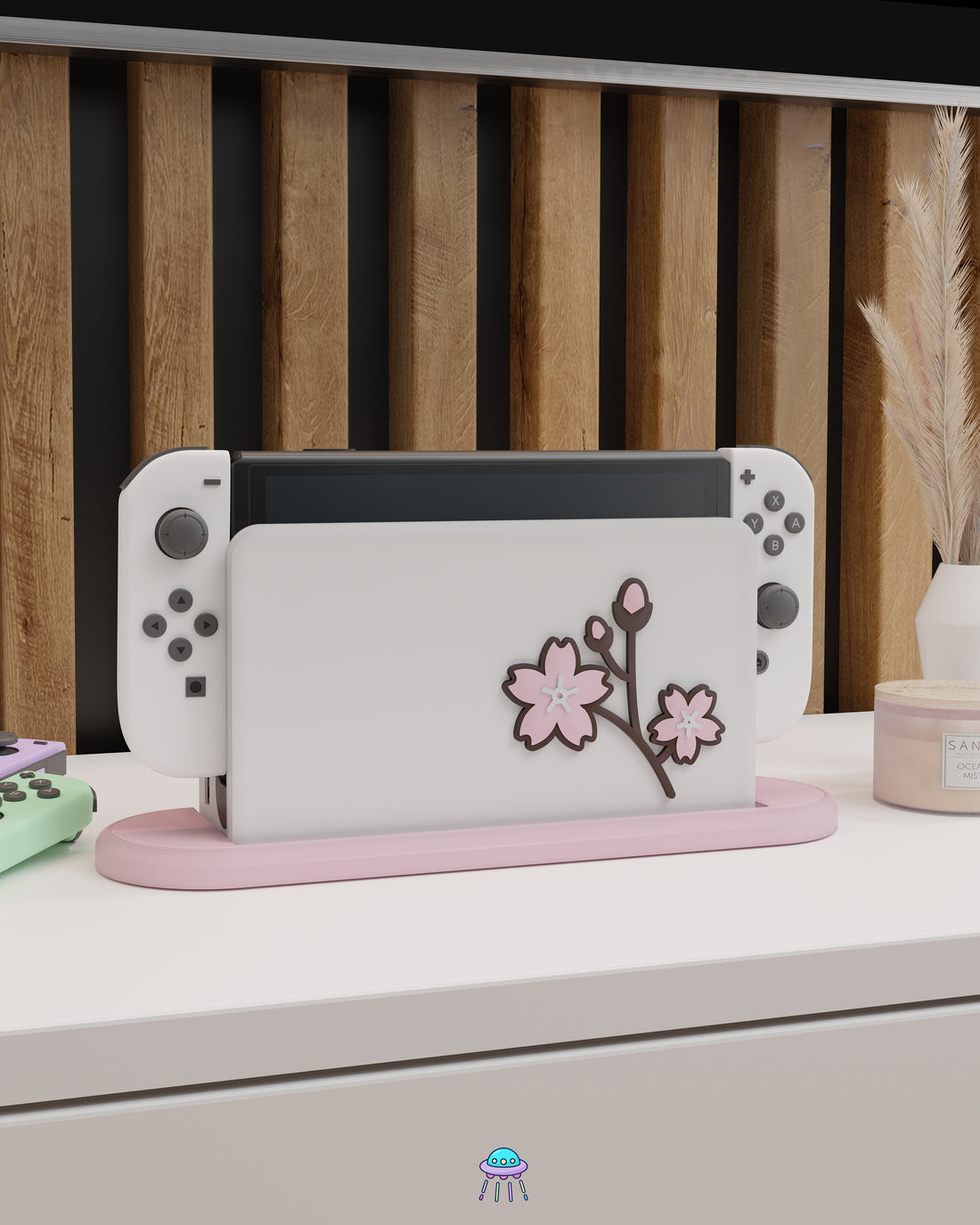 Sakura Flower Cover for Nintendo Switch – Original Faceplate Design