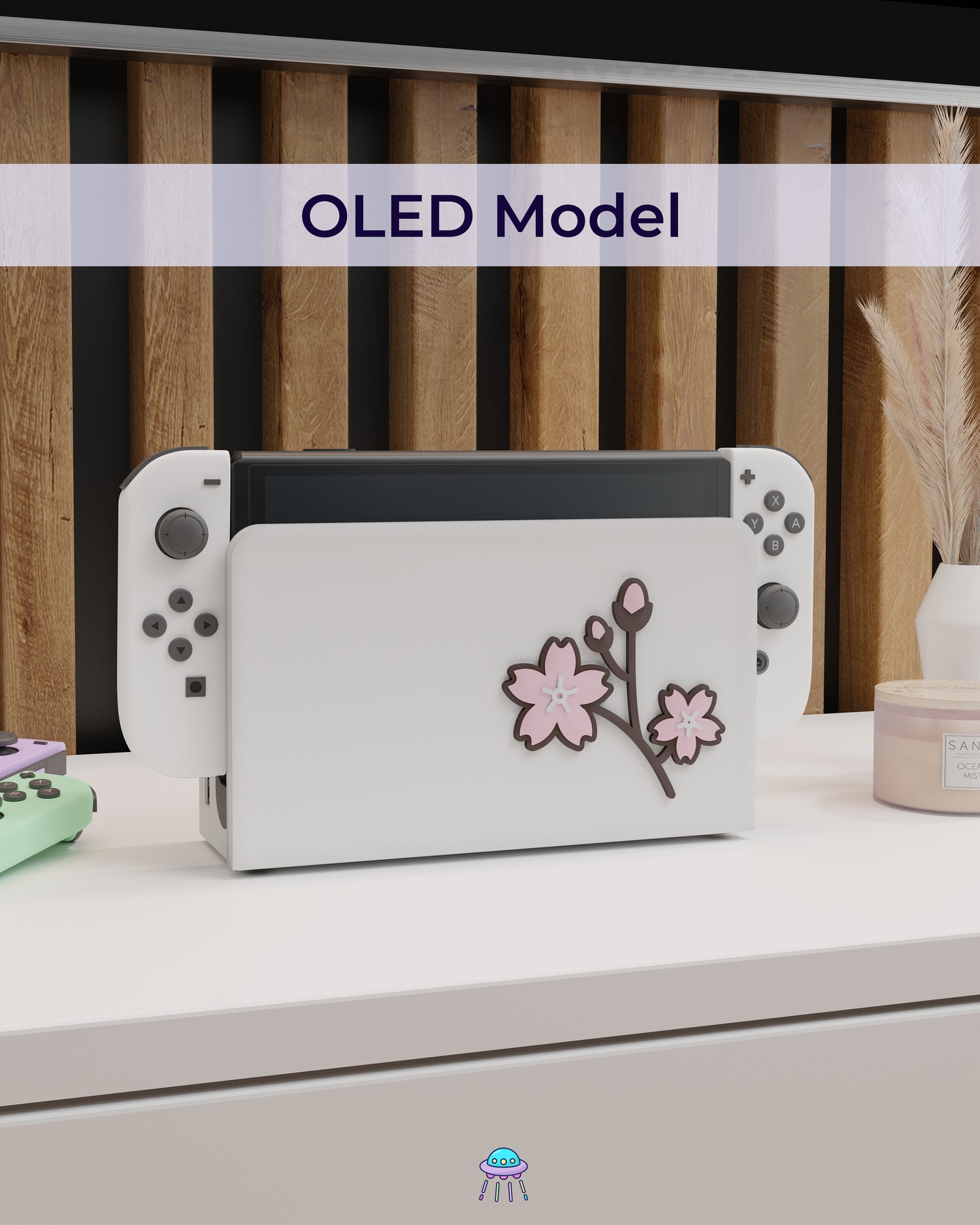 Sakura Flower Cover for Nintendo Switch – Original Faceplate Design
