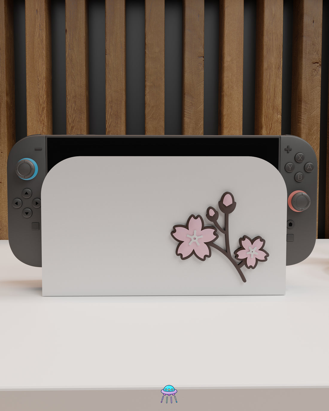 Sakura Flower Dock Cover for Nintendo Switch 2 – Original Faceplate Design