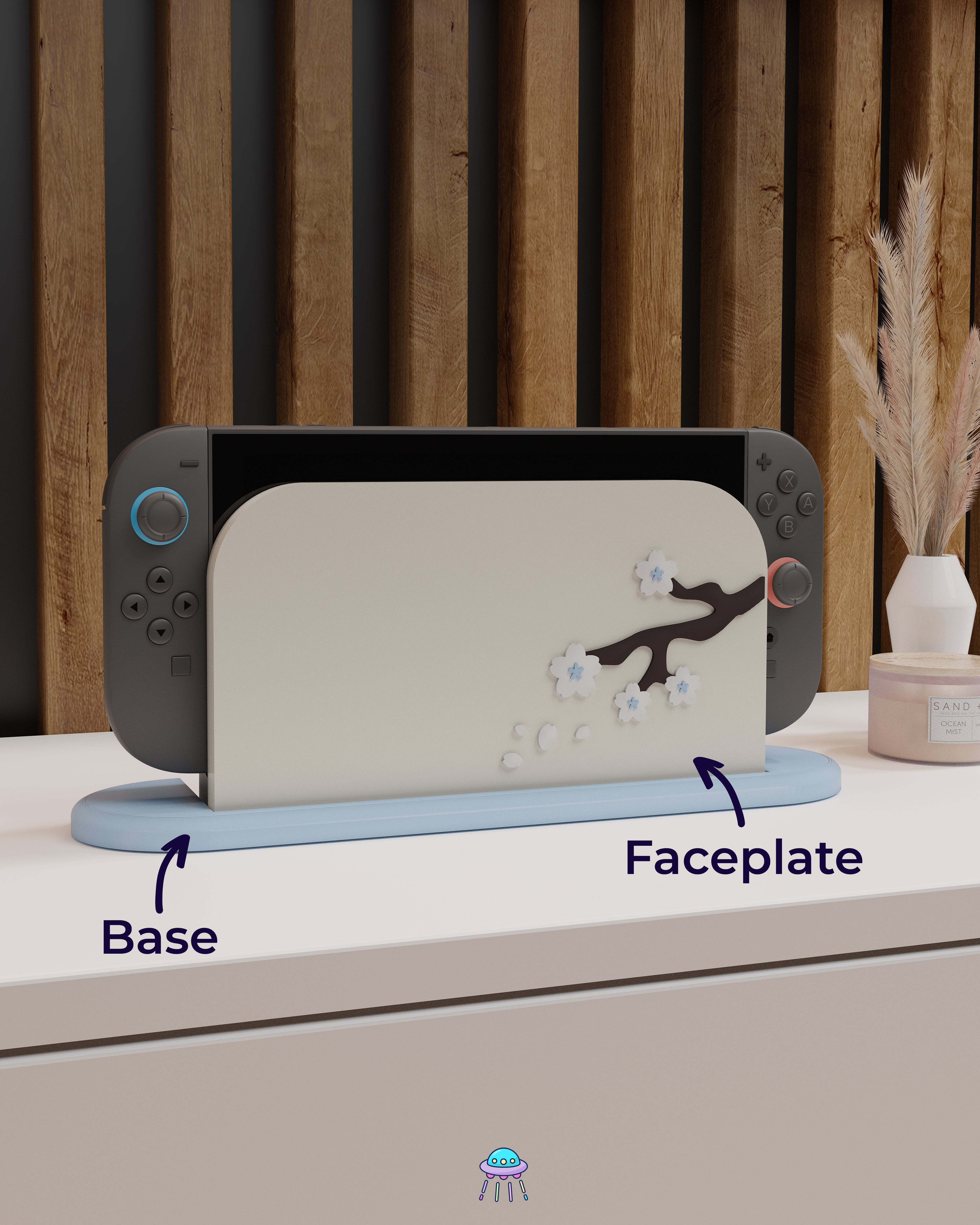 Sakura Ice Cover for Nintendo Switch 2 – Original Faceplate Design