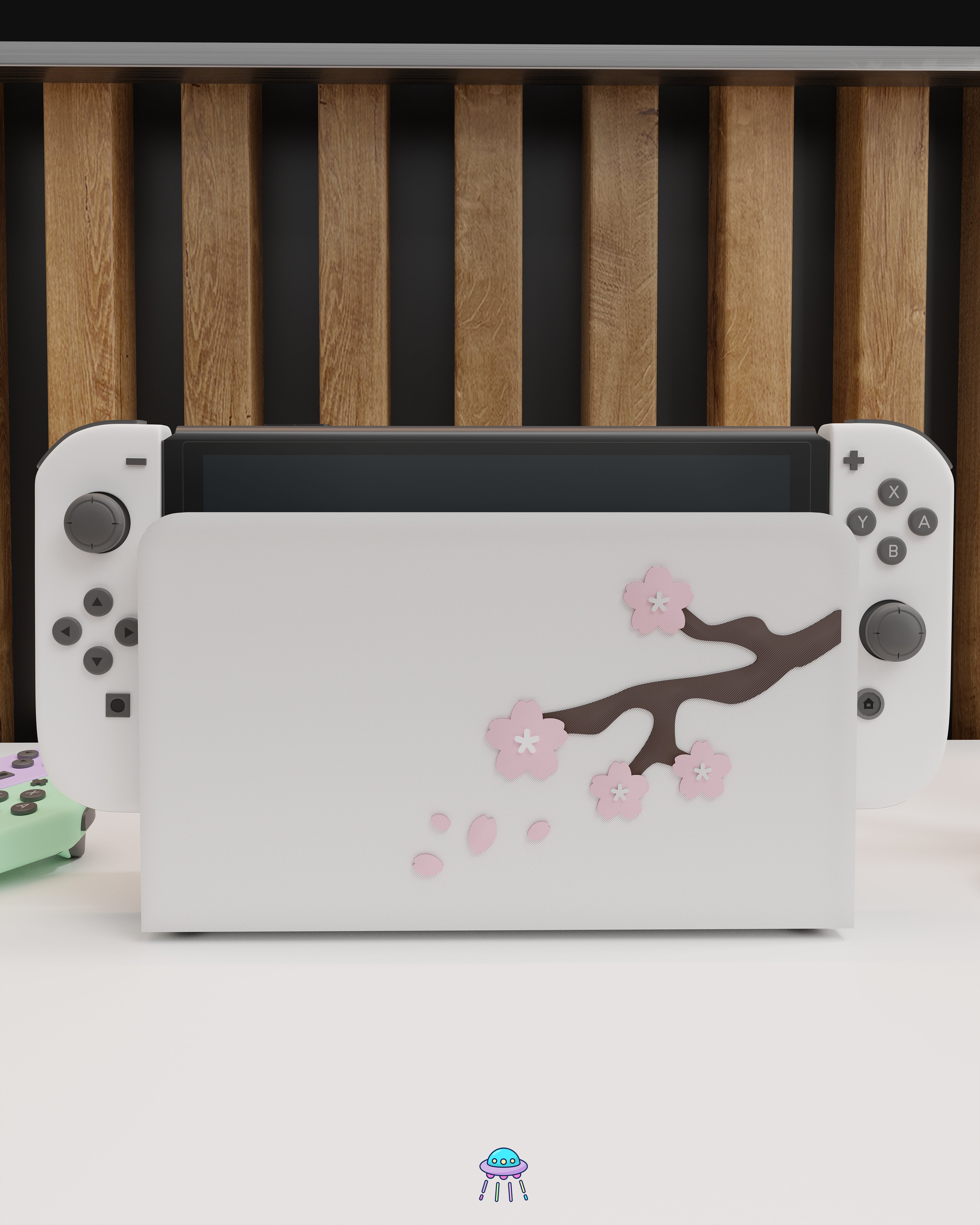 Sakura Tree Cover for Nintendo Switch – Original Faceplate Design