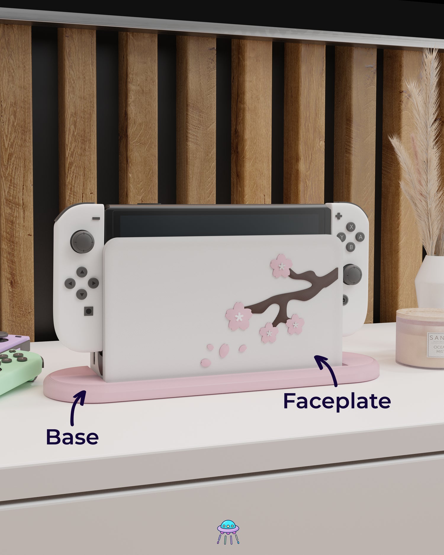 Sakura Tree Cover for Nintendo Switch – Original Faceplate Design