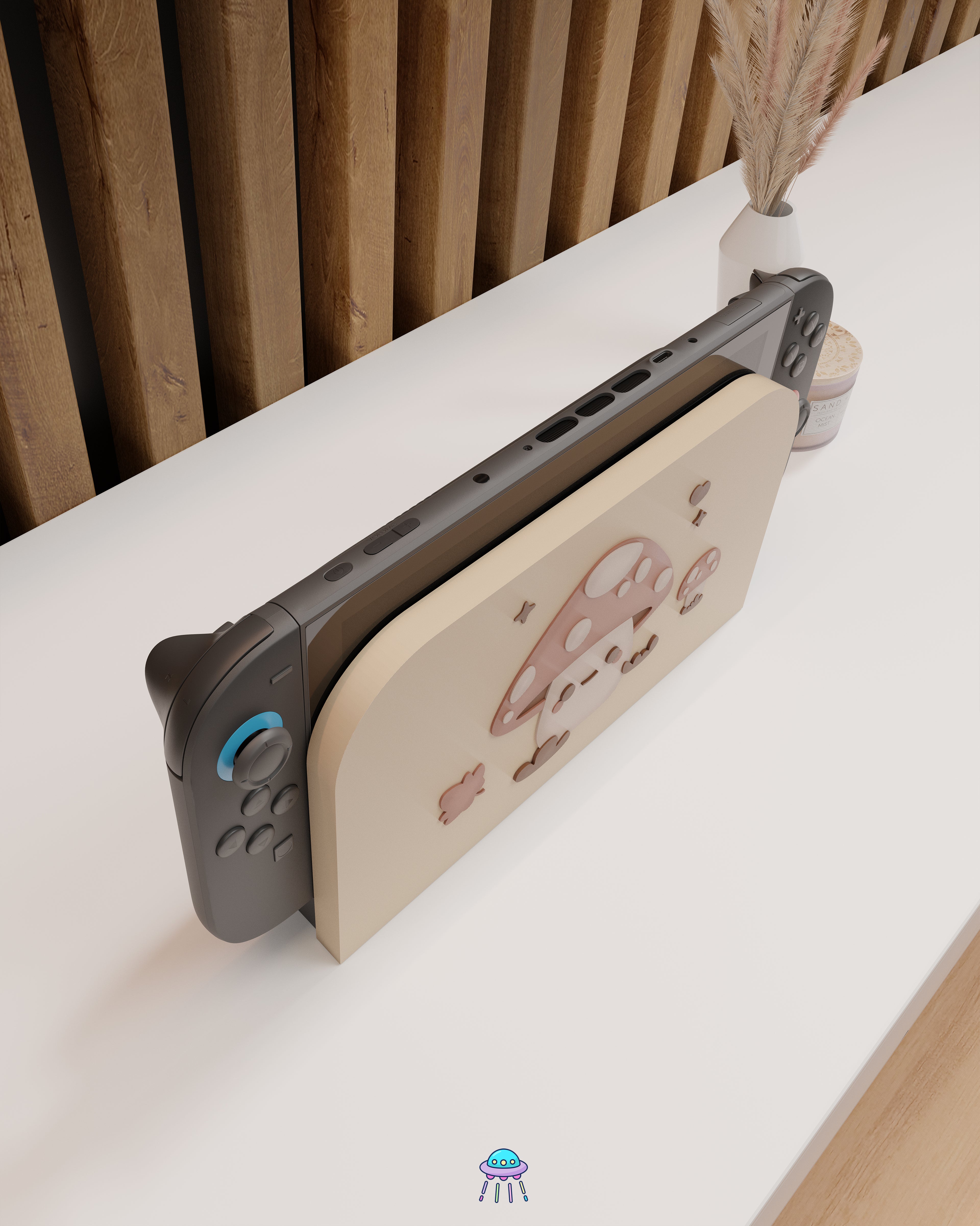 Little Toadstool Dock Cover for Nintendo Switch 2 – Original Faceplate Design