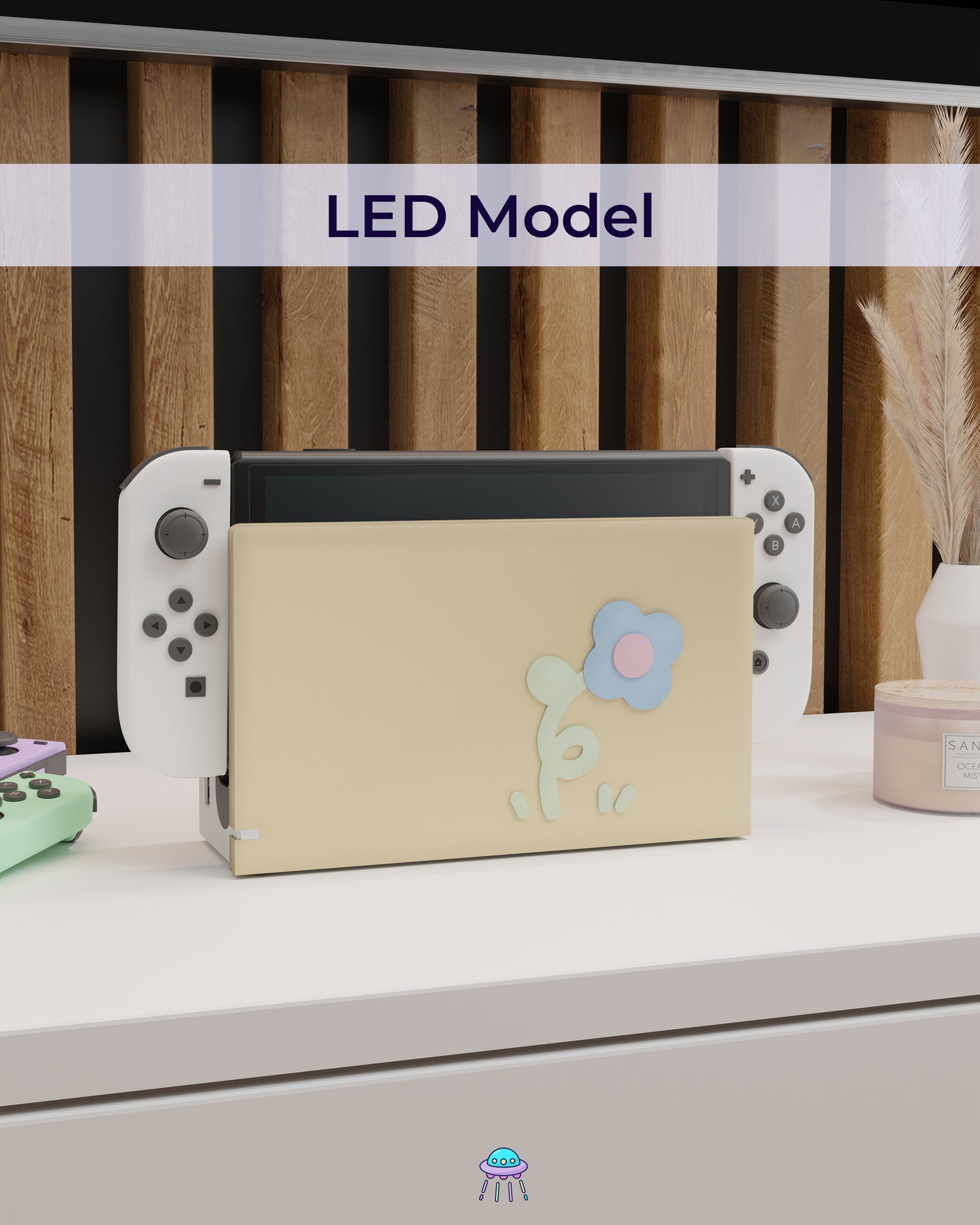 Spiral Sprout Dock Cover for Nintendo Switch – Original Faceplate Design
